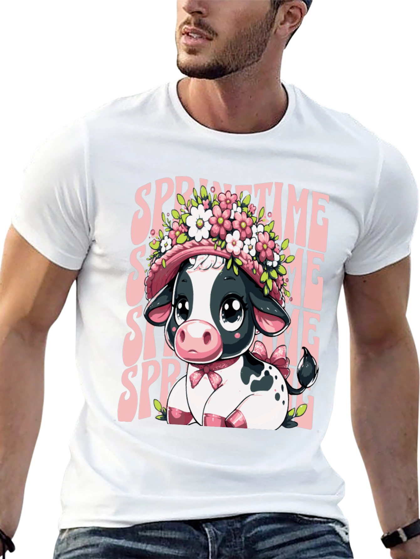 Springtime Cow T-Shirt