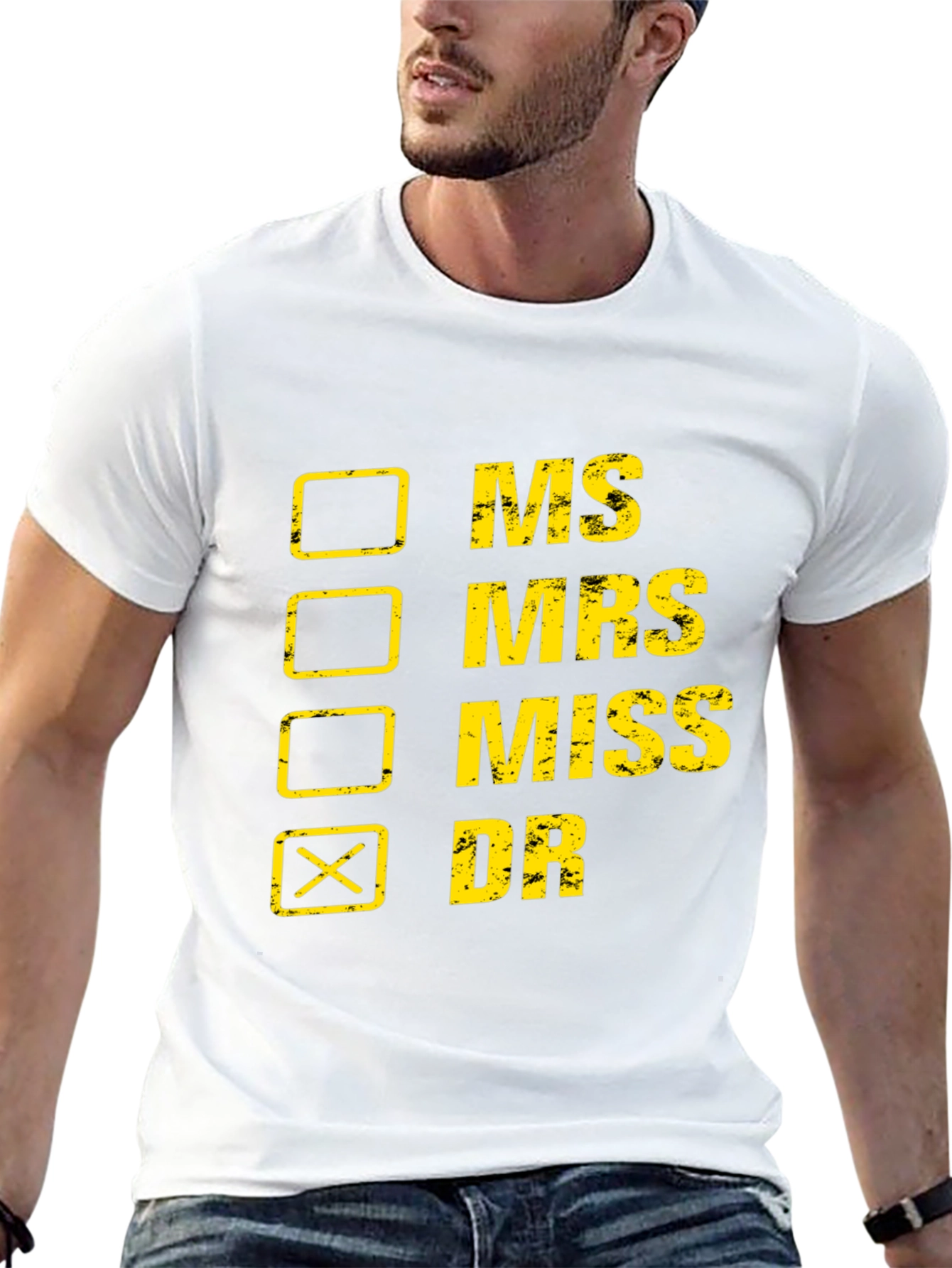 Novelty Dr. T-Shirt - Checkbox Design