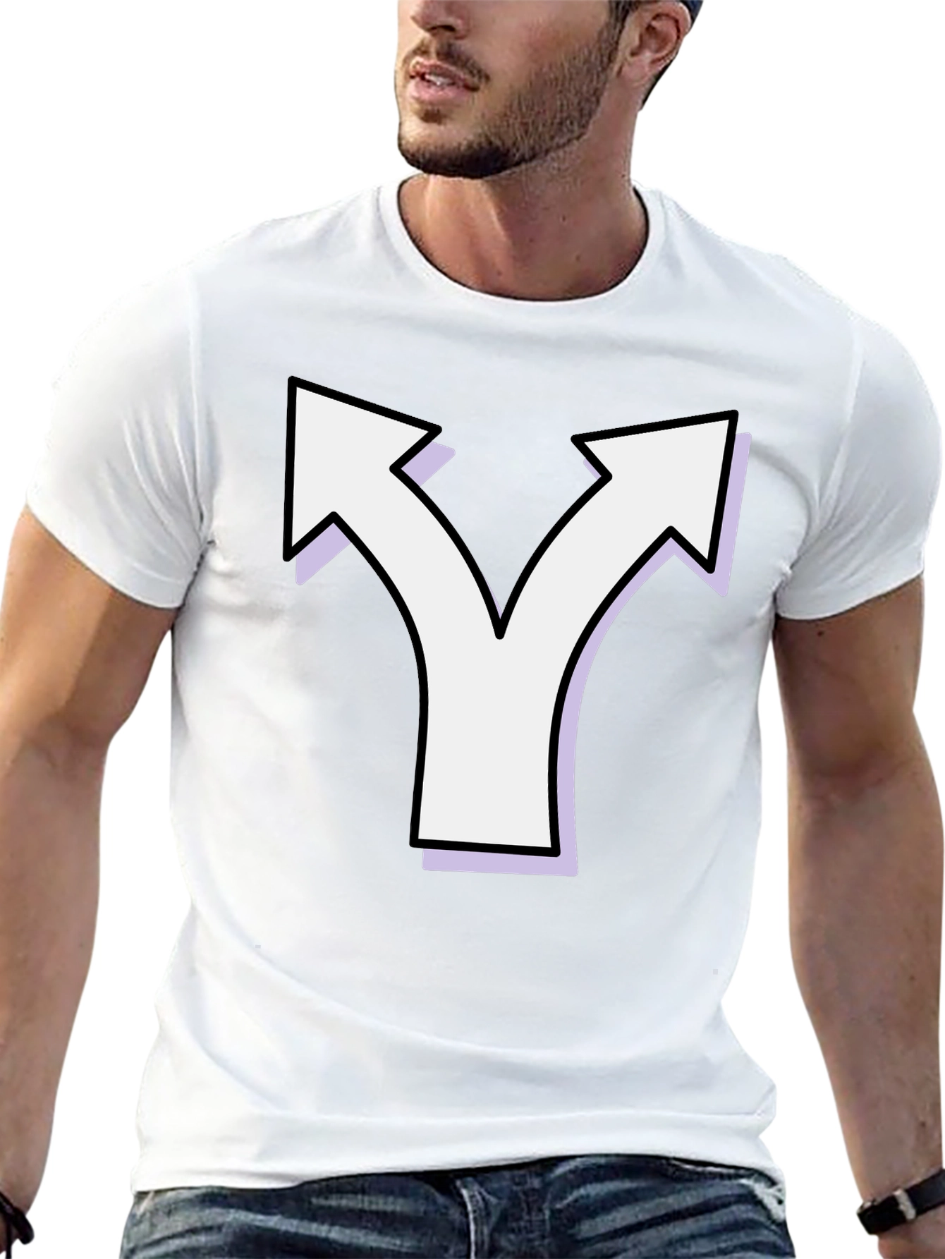 Directional Choice T-Shirt - Black Cotton Tee