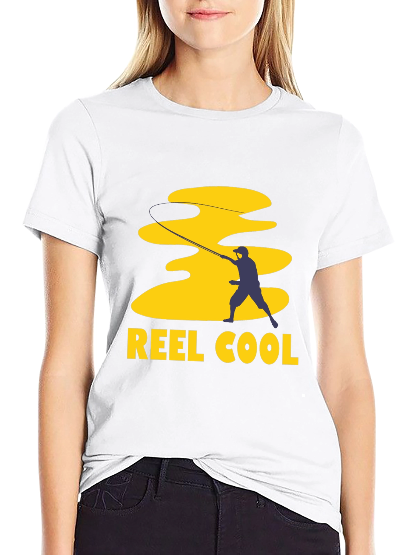 Reel Cool Fishing T-Shirt - Black