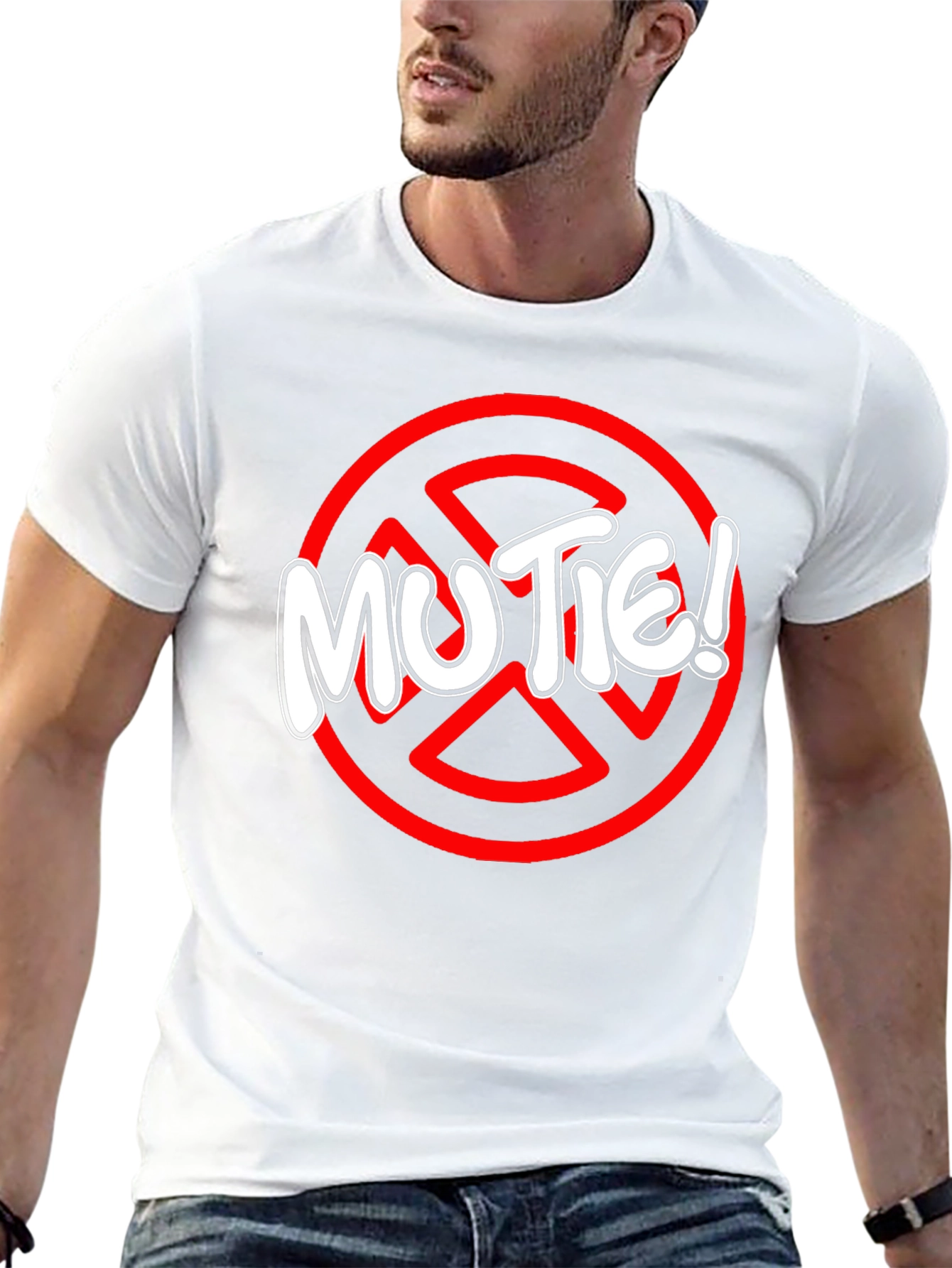 MUTE! Black Graphic Tee