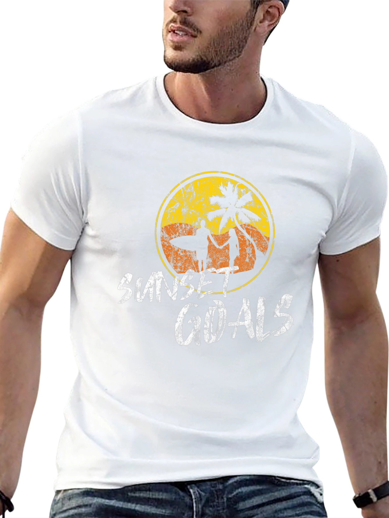 Sunset Goals Graphic Tee - Beach Vibes