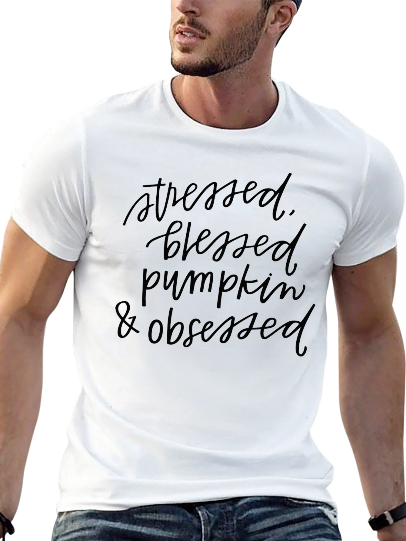 Stressed Blessed Pumpkin Obsessed T-Shirt