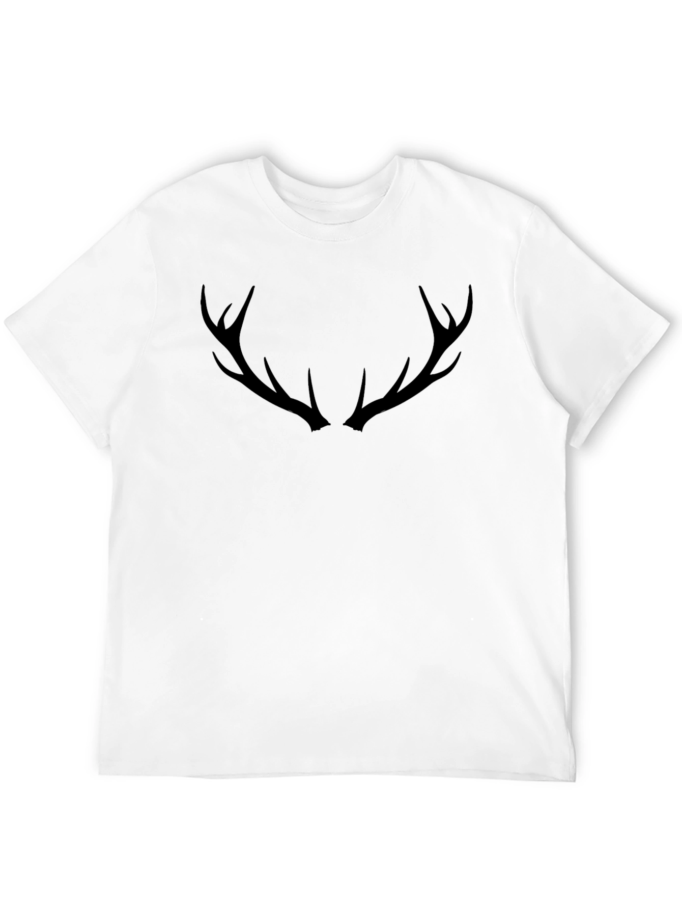 Antler Graphic Tee - Black Cotton Blend