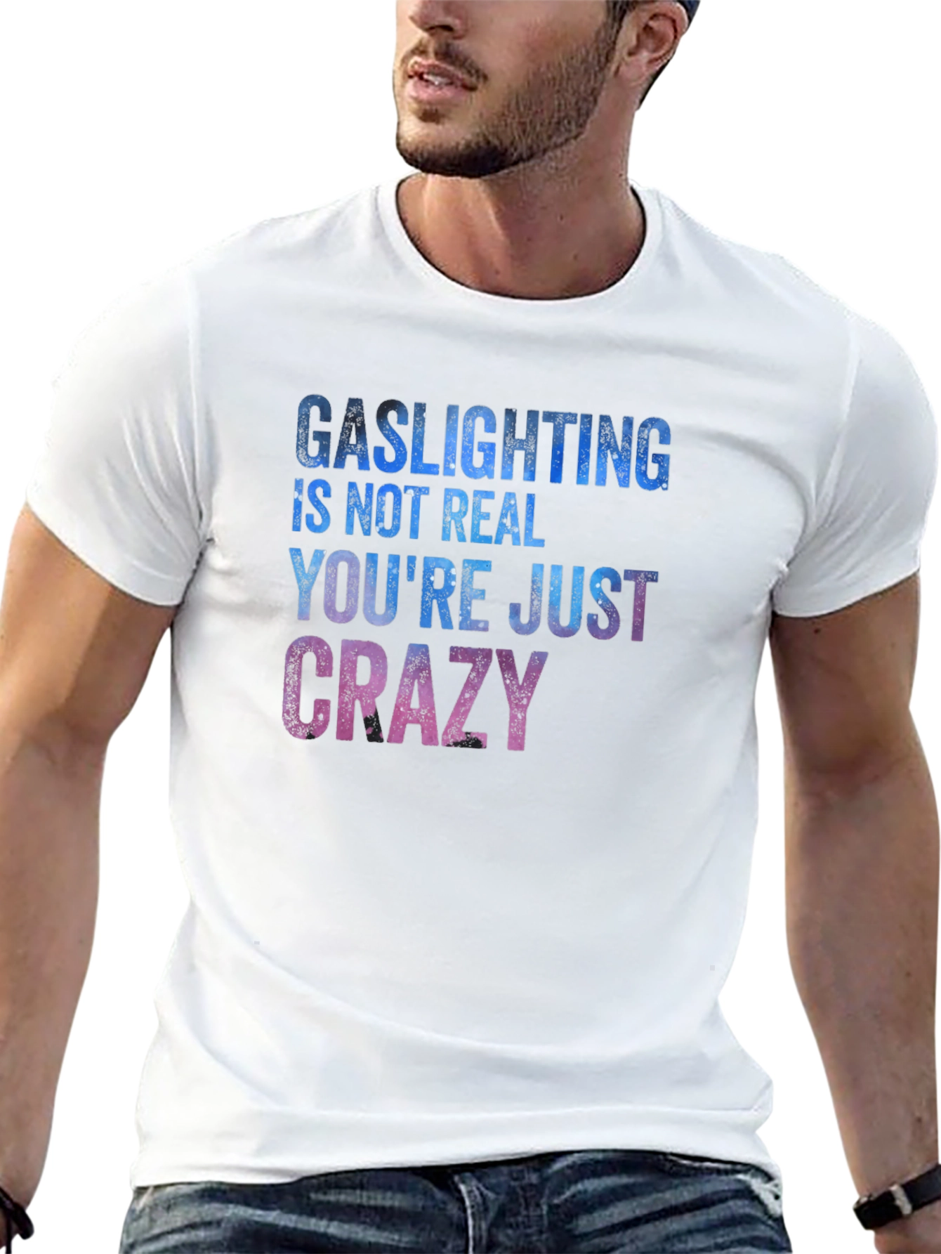 Gaslighting Slogan Graphic Tee