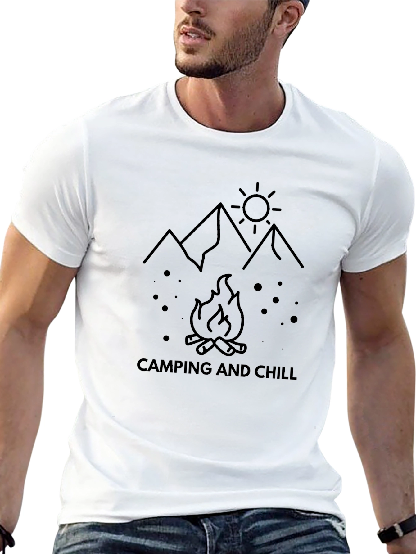 Camping and Chill Graphic Tee