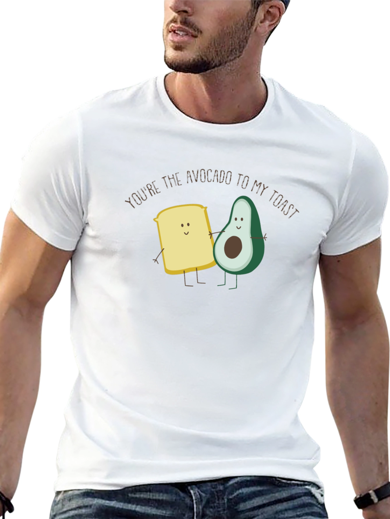 Avocado Toast Funny Graphic Tee - Black