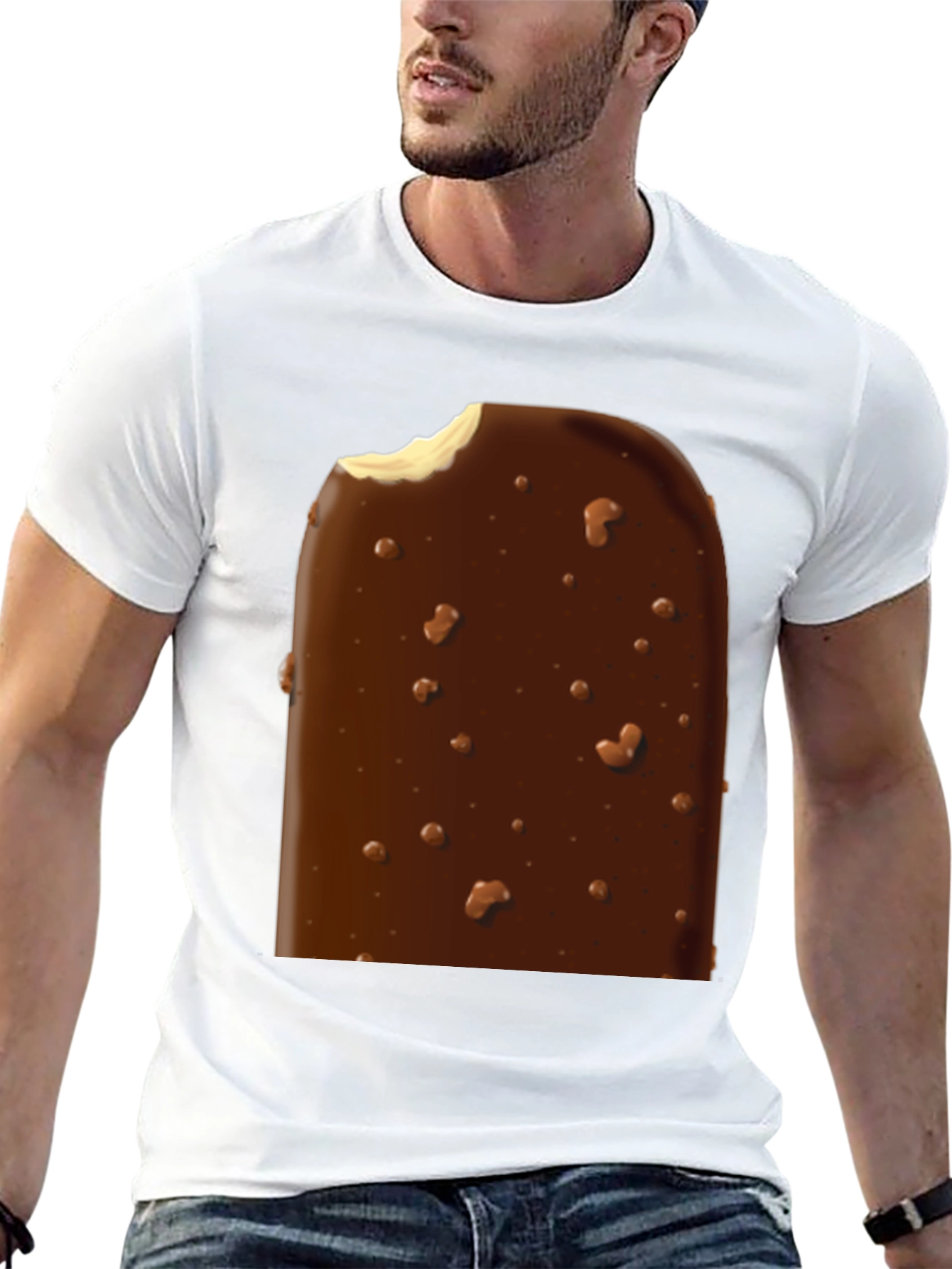 Ice Cream Bar Graphic Tee - Black