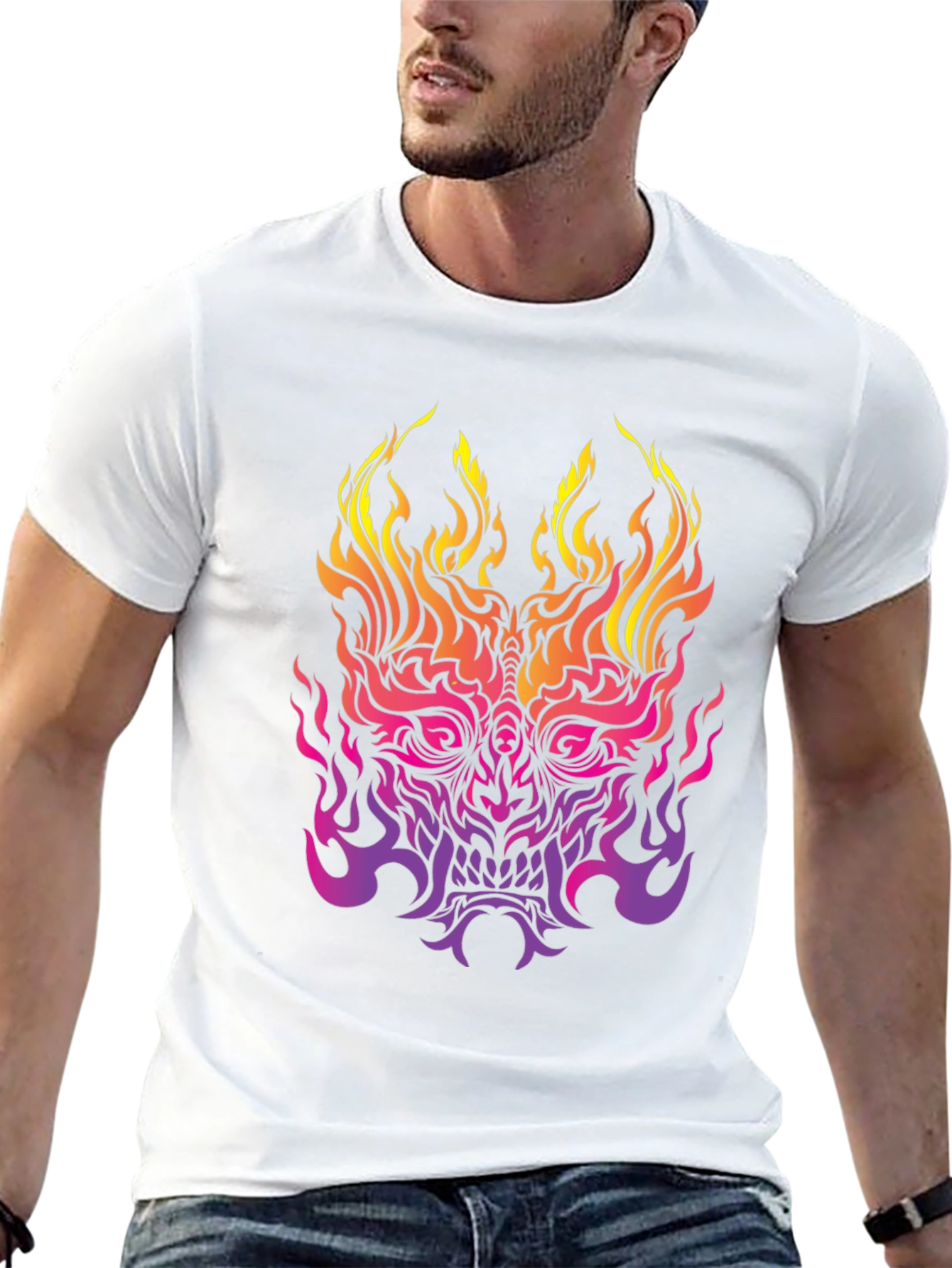 Fiery Oni Black T-Shirt
