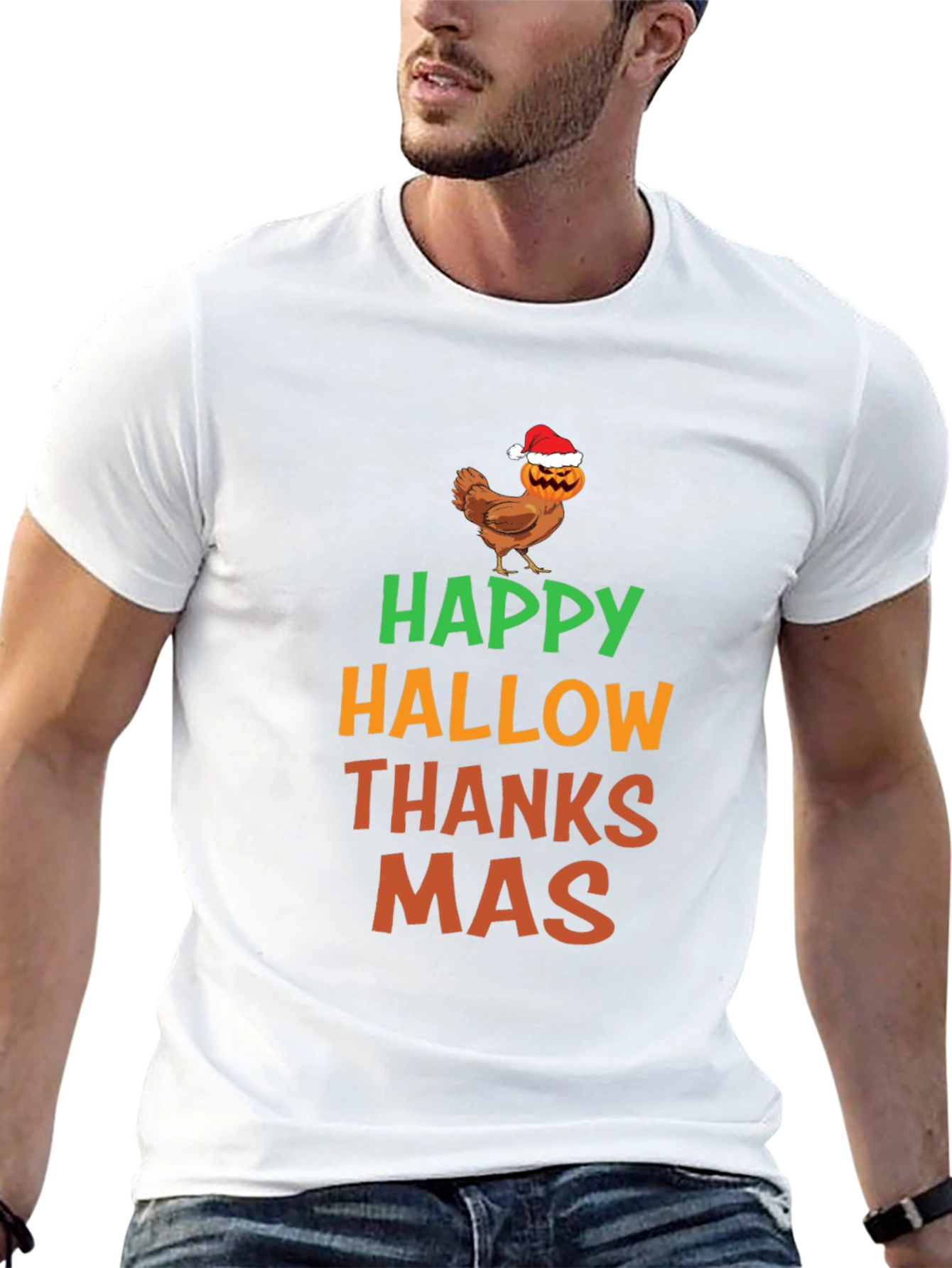 Happy Hallowthanksmas Graphic T-Shirt