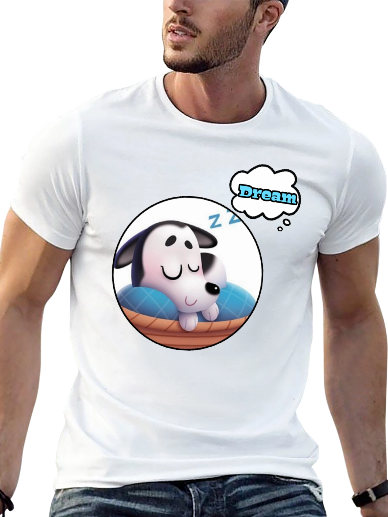 Cute Sleeping Puppy Dream T-Shirt