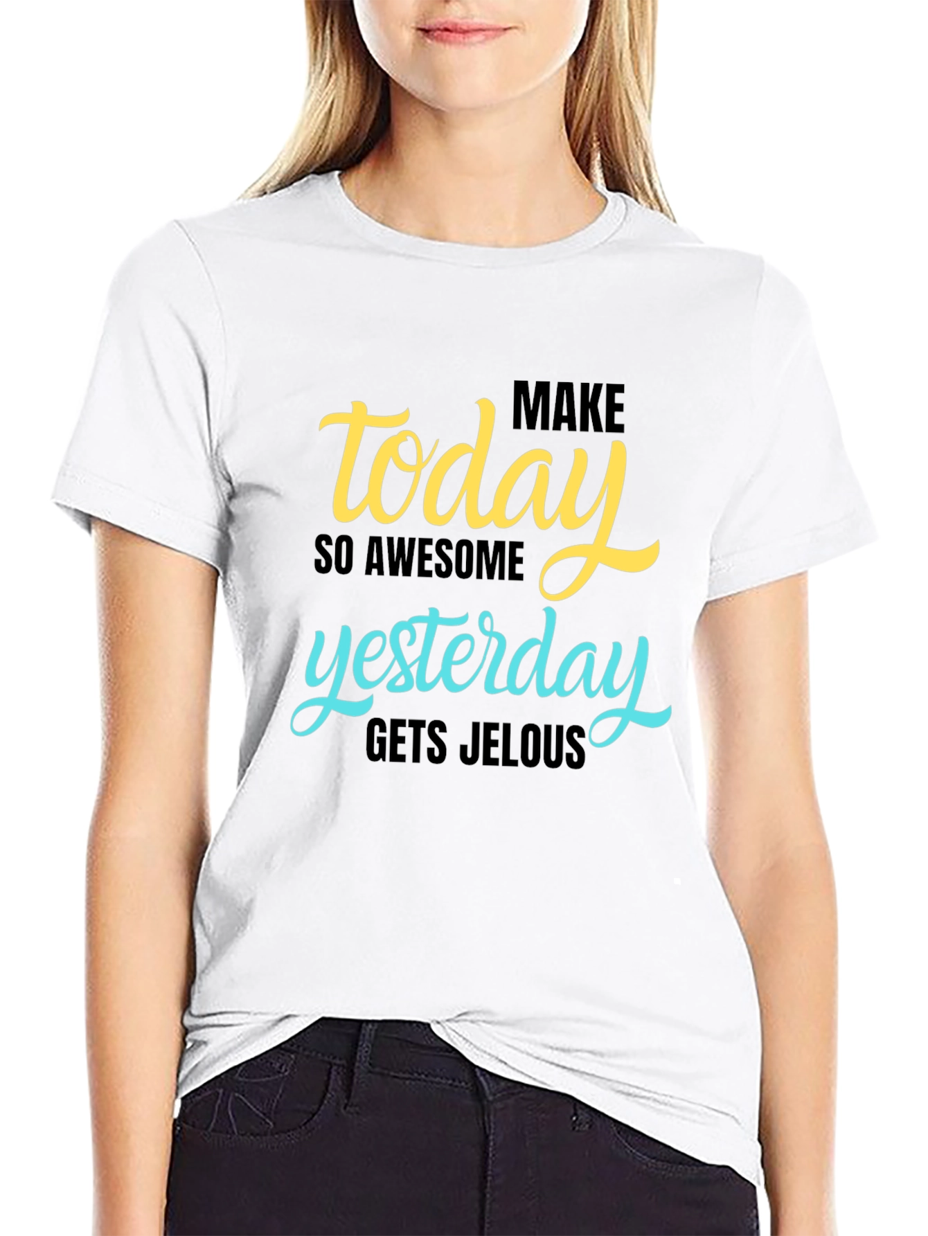 Awesome Today Graphic Tee - Black