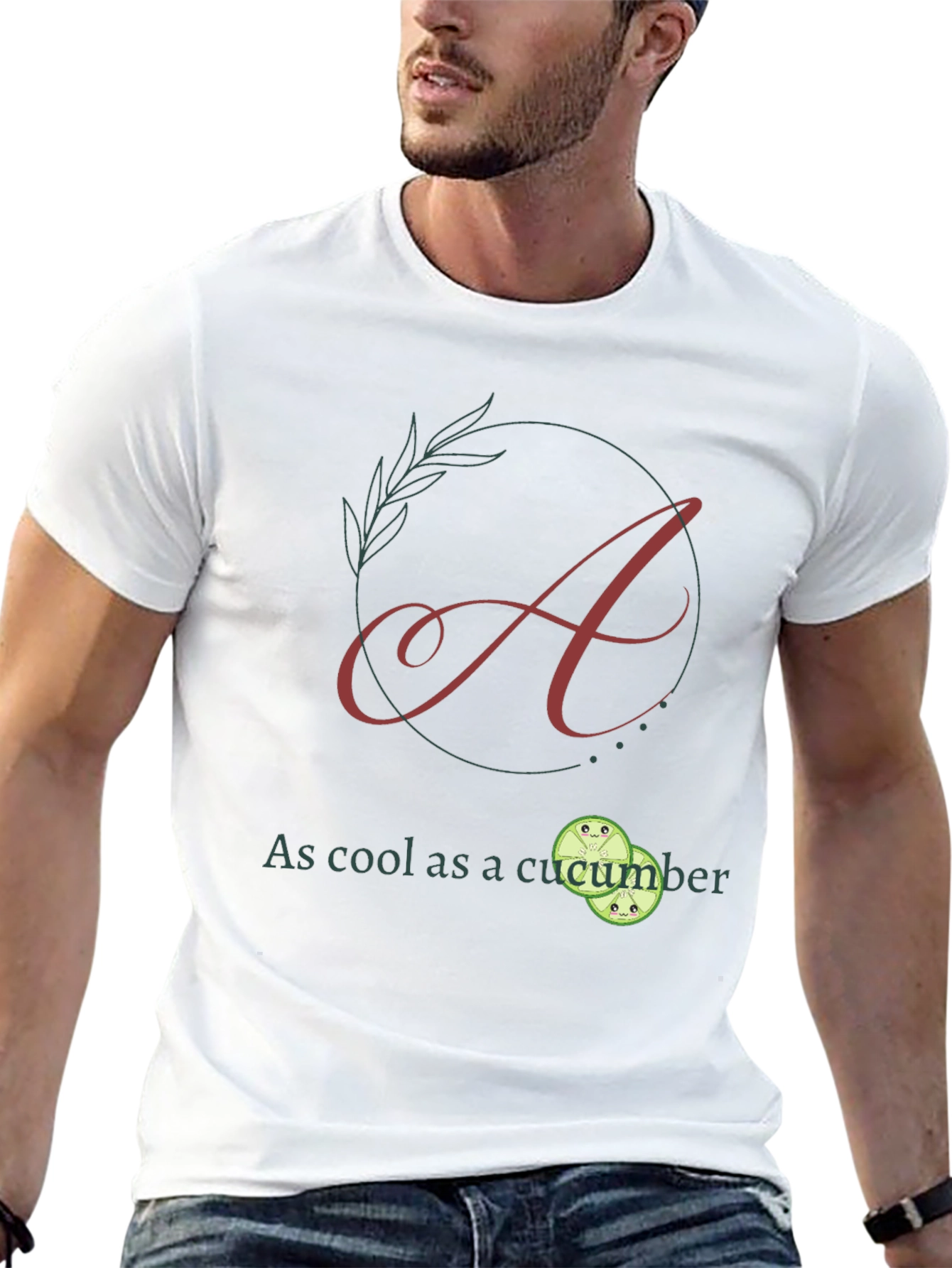 Cool as a Cucumber Black Graphic Tee