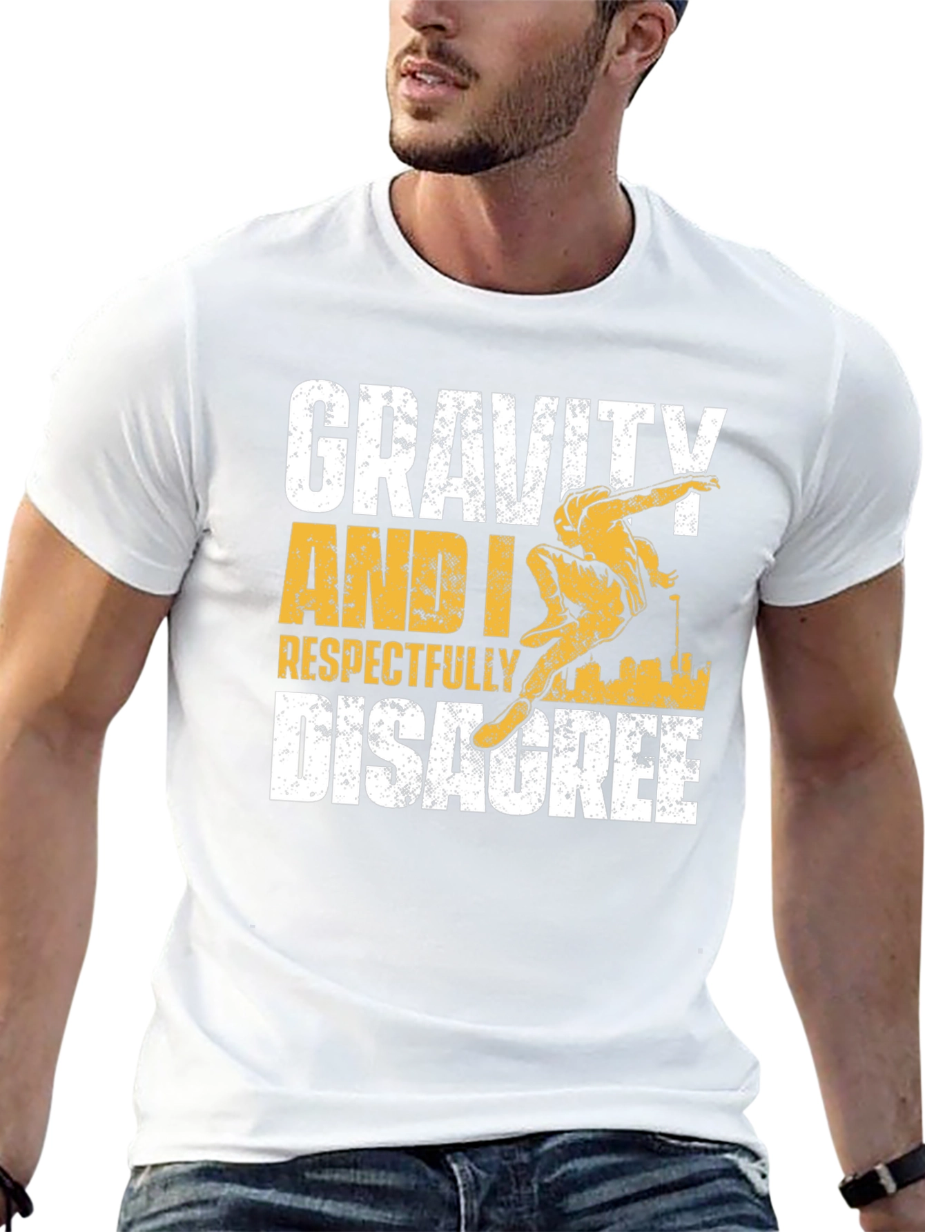 Gravity Disagree Graphic Tee - Black Cotton Shirt