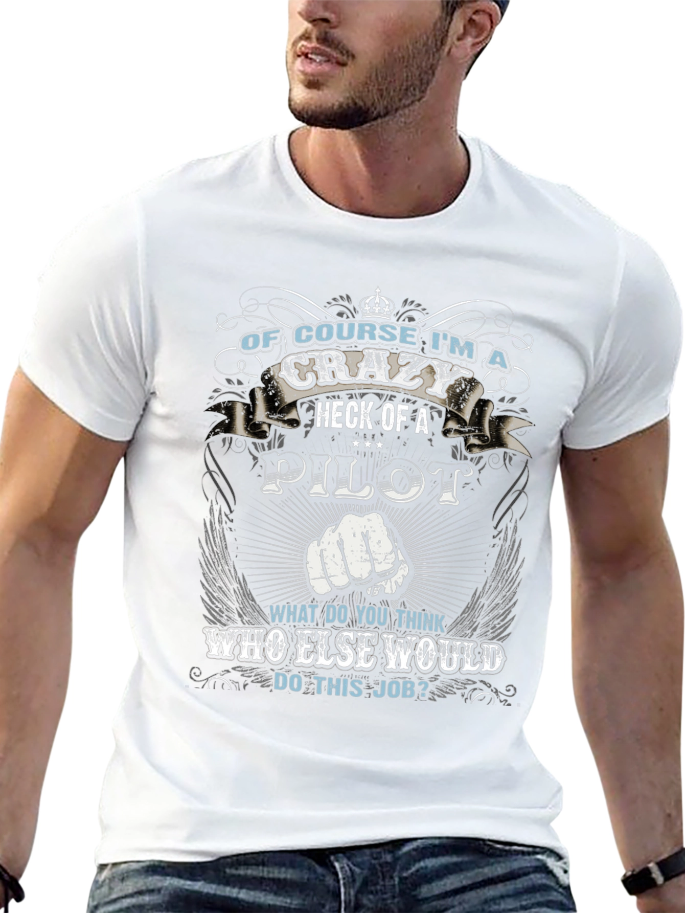 Crazy Pilot T-Shirt - Pilot Gift