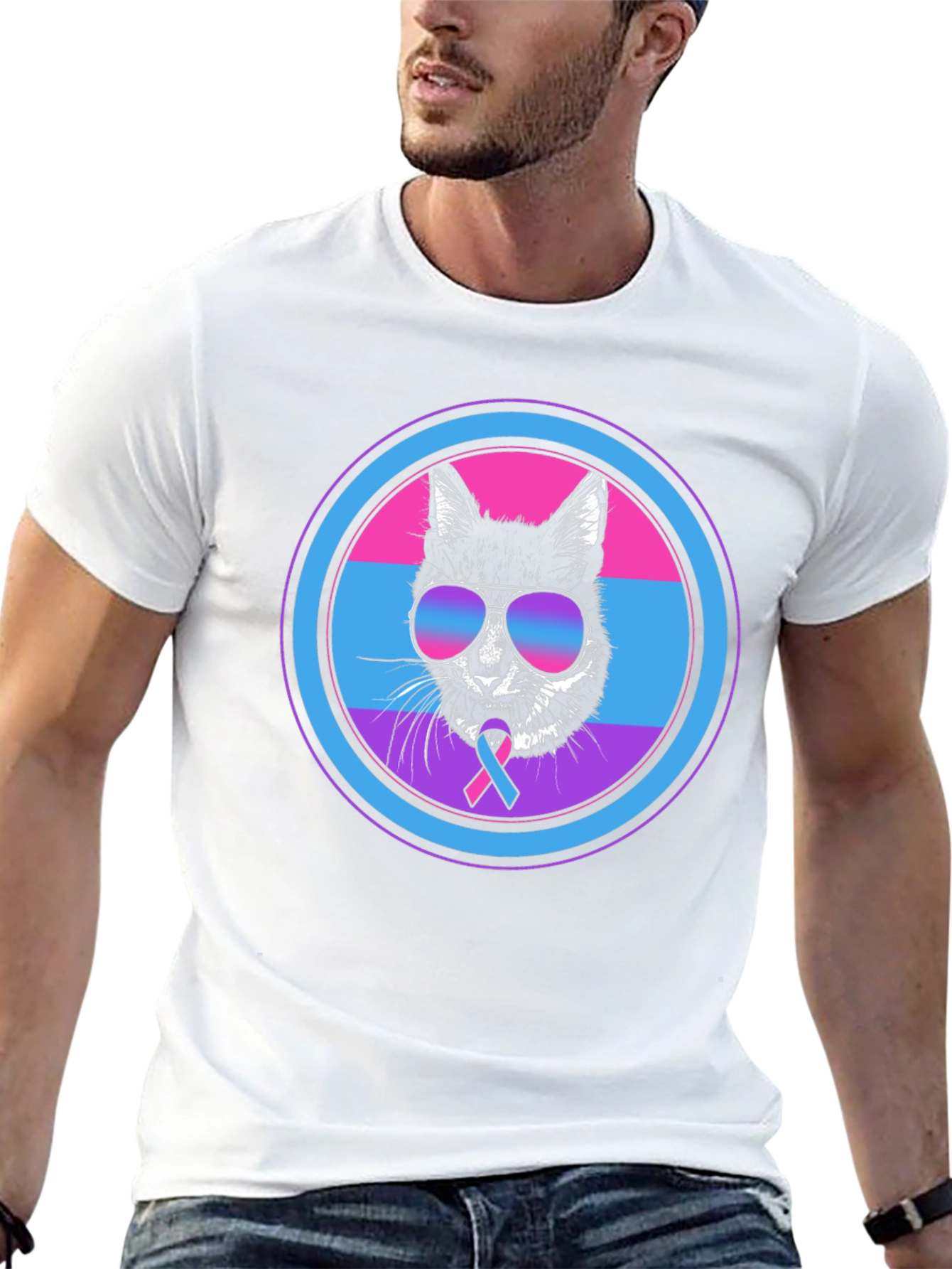 Bisexual Pride Cat T-Shirt