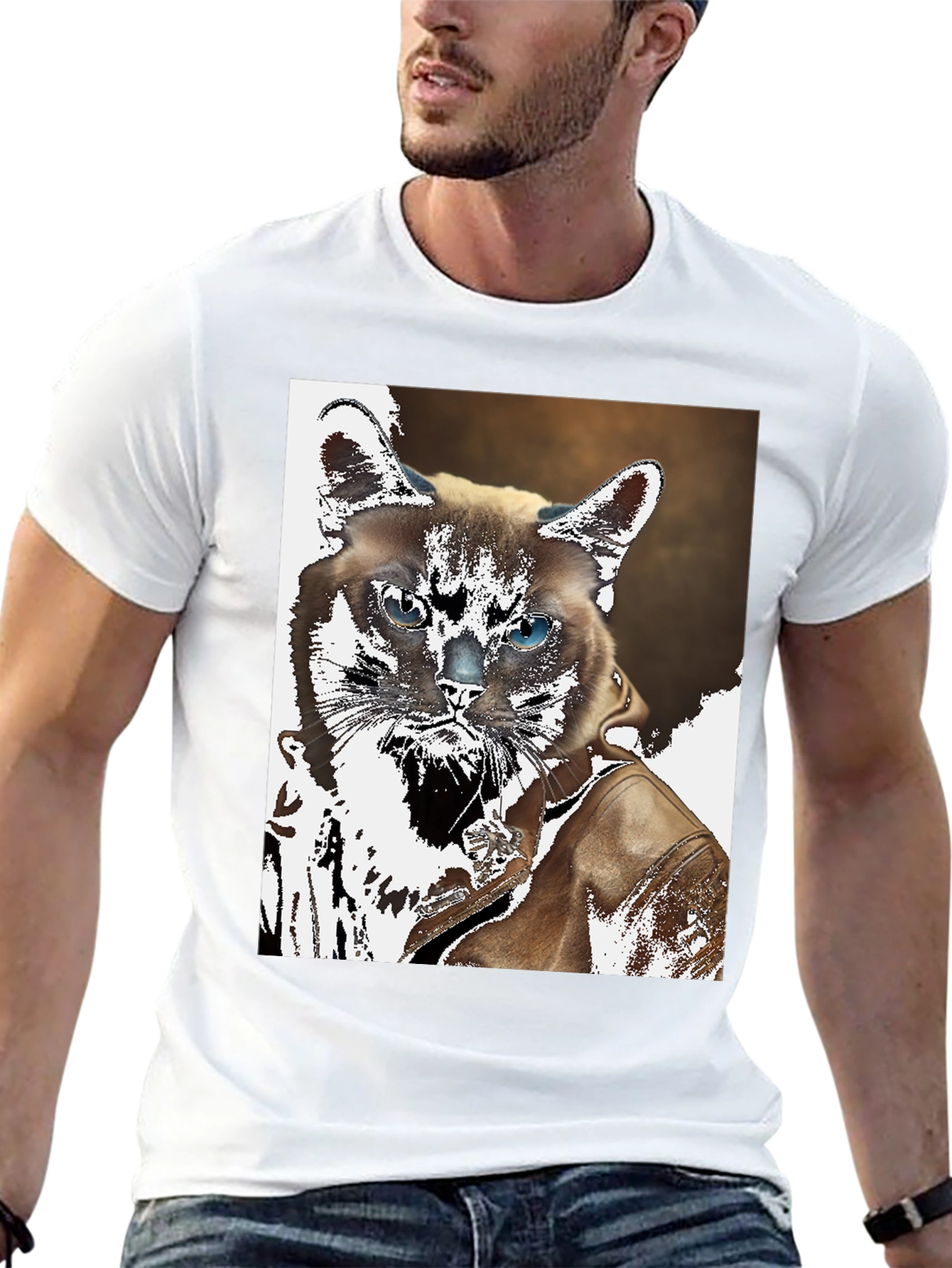 Cool Cat Biker T-Shirt