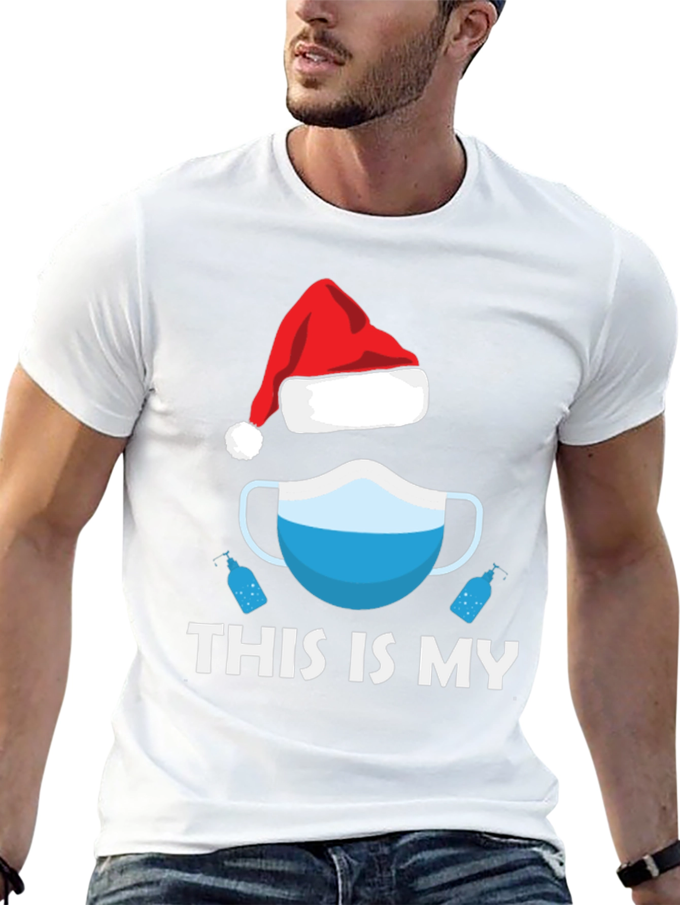 Funny 2020 Christmas Mask Holiday T-Shirt