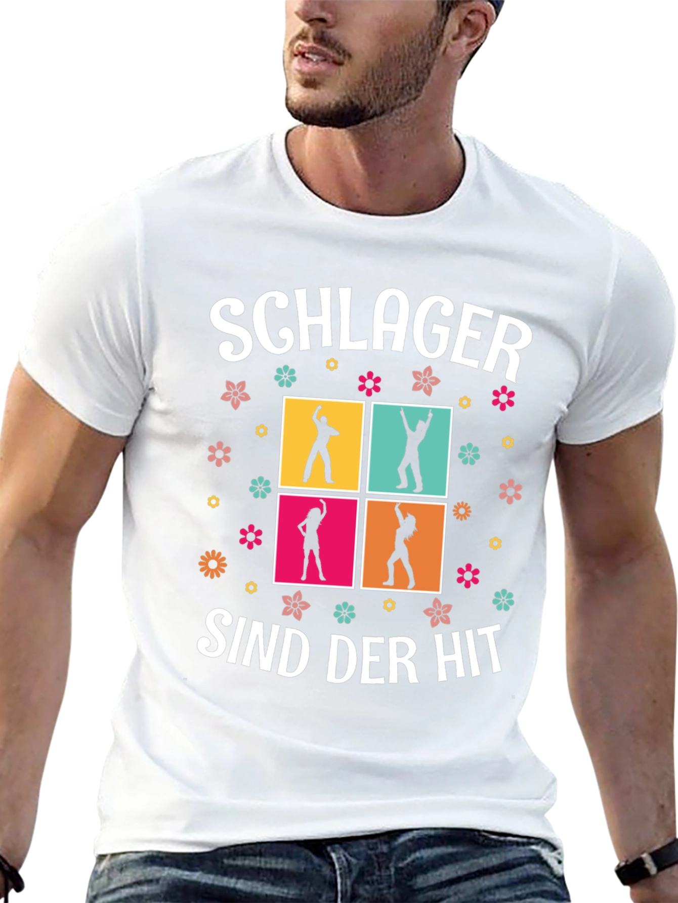 Schlager Sind Der Hit T-Shirt Dancing Silhouettes