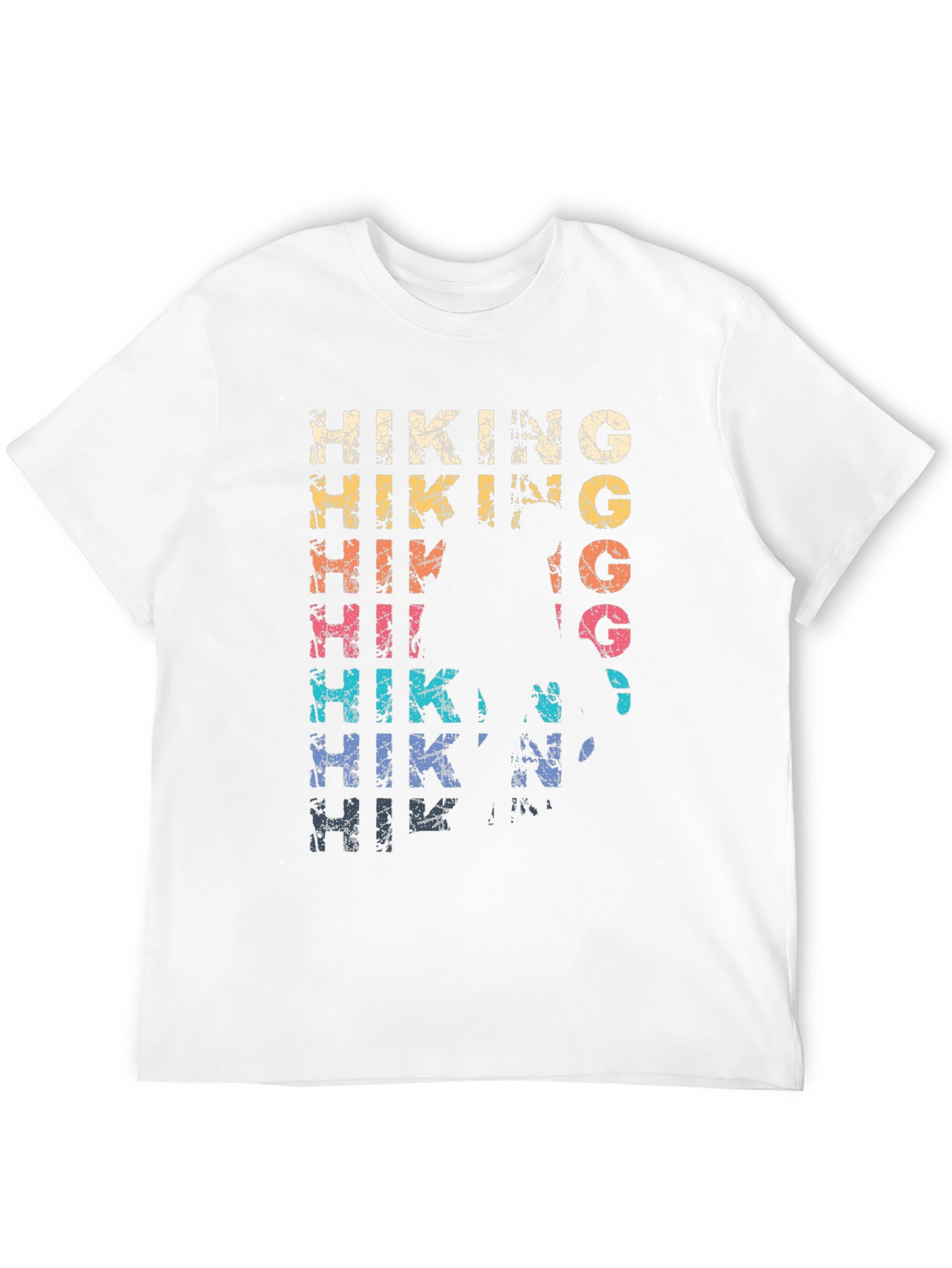 Hiking Graphic Tee - Distressed Style