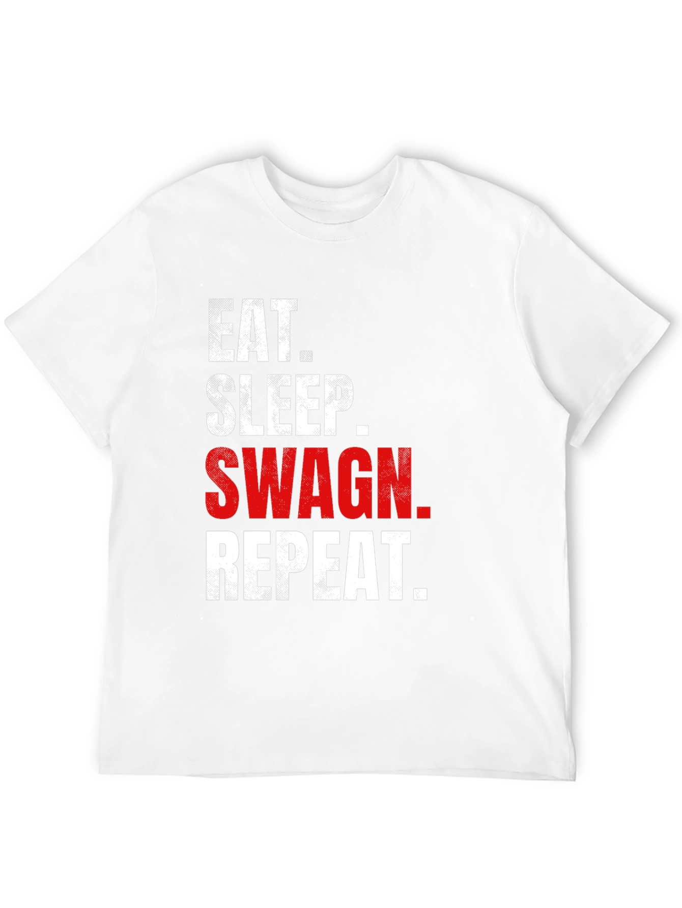 Eat Sleep Swag Repeat Black Graphic Tee