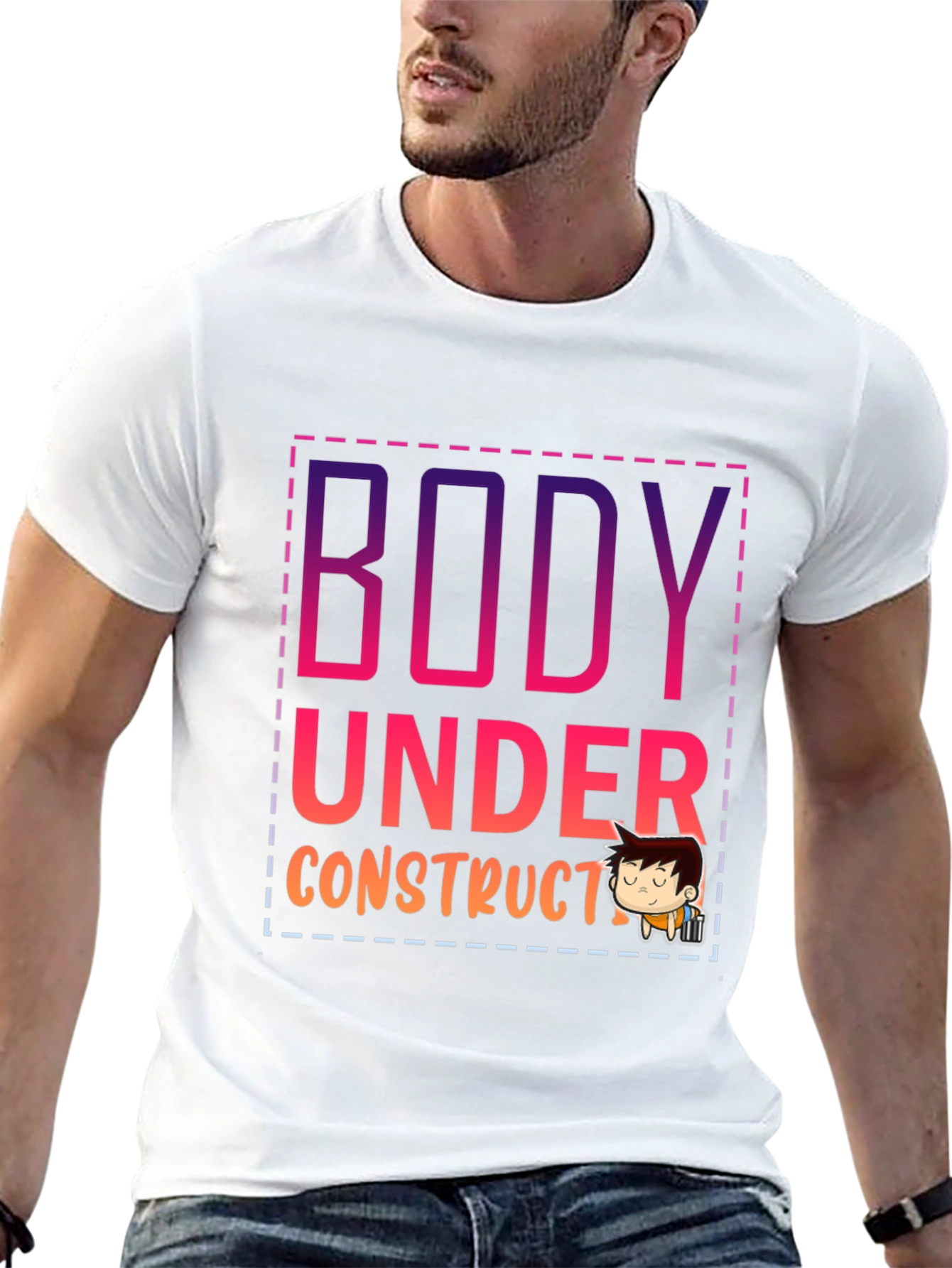 Body Under Construction Graphic T-Shirt