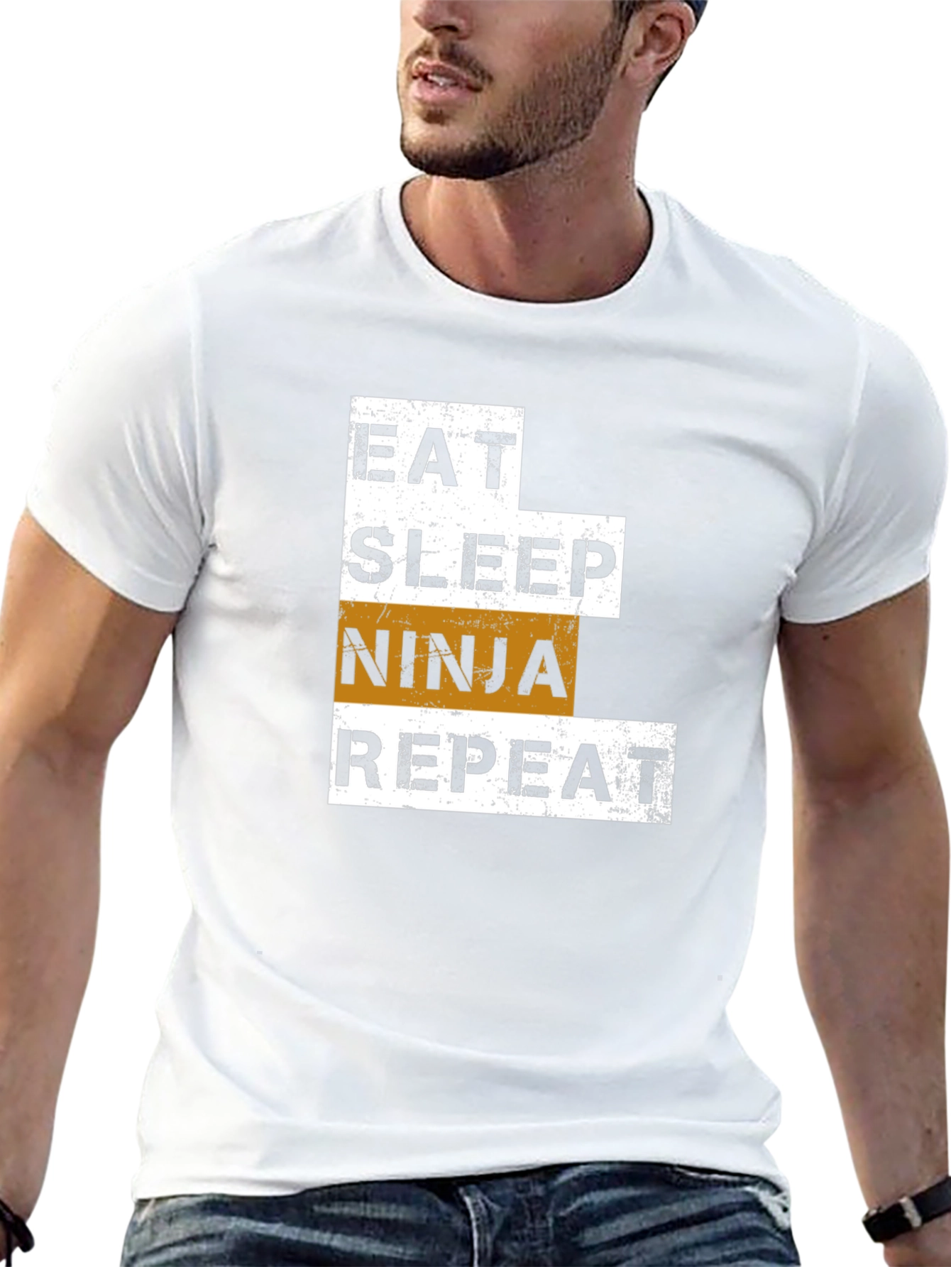 Eat Sleep Ninja Repeat Graphic Tee