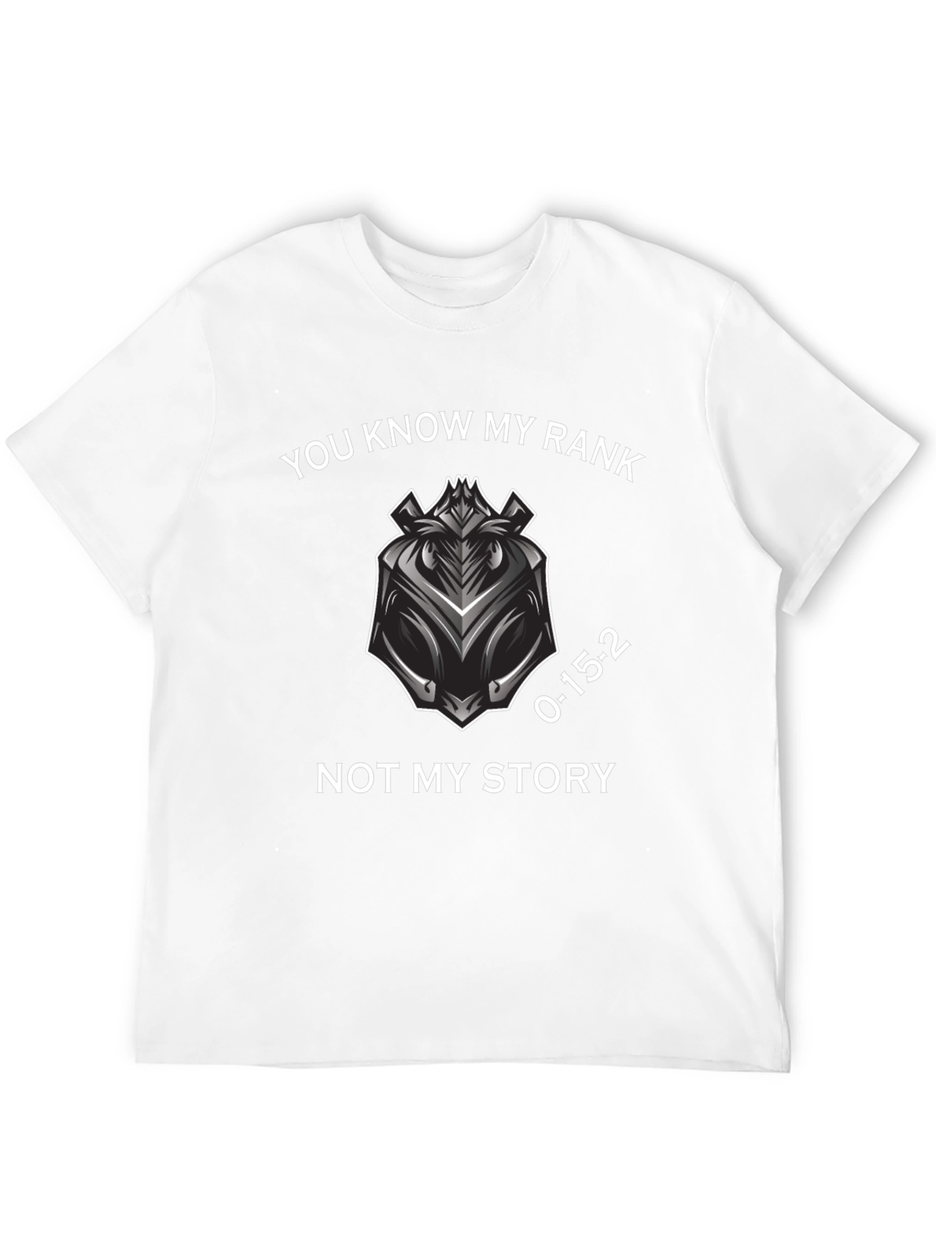 Know My Rank Tee - Graphic Print Casual T-Shirt