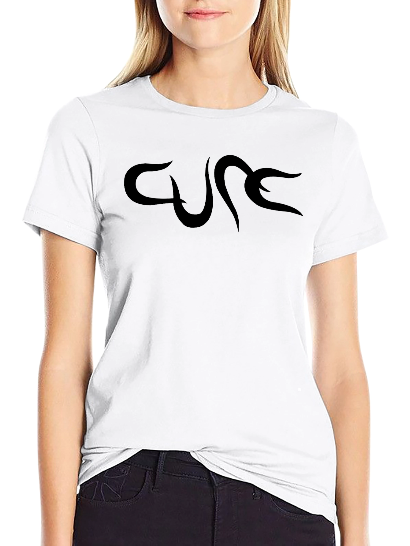 The Cure Black Logo Tee - Classic Band Shirt