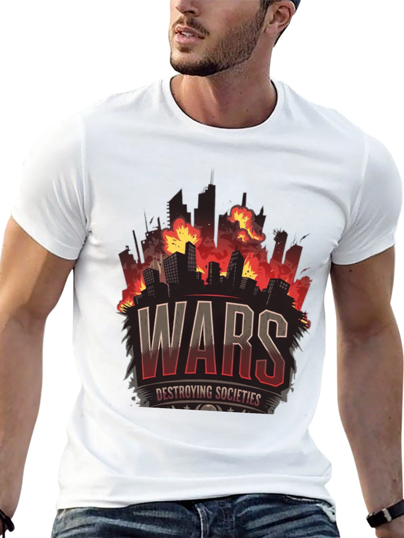 War Destroying Society Black T-Shirt