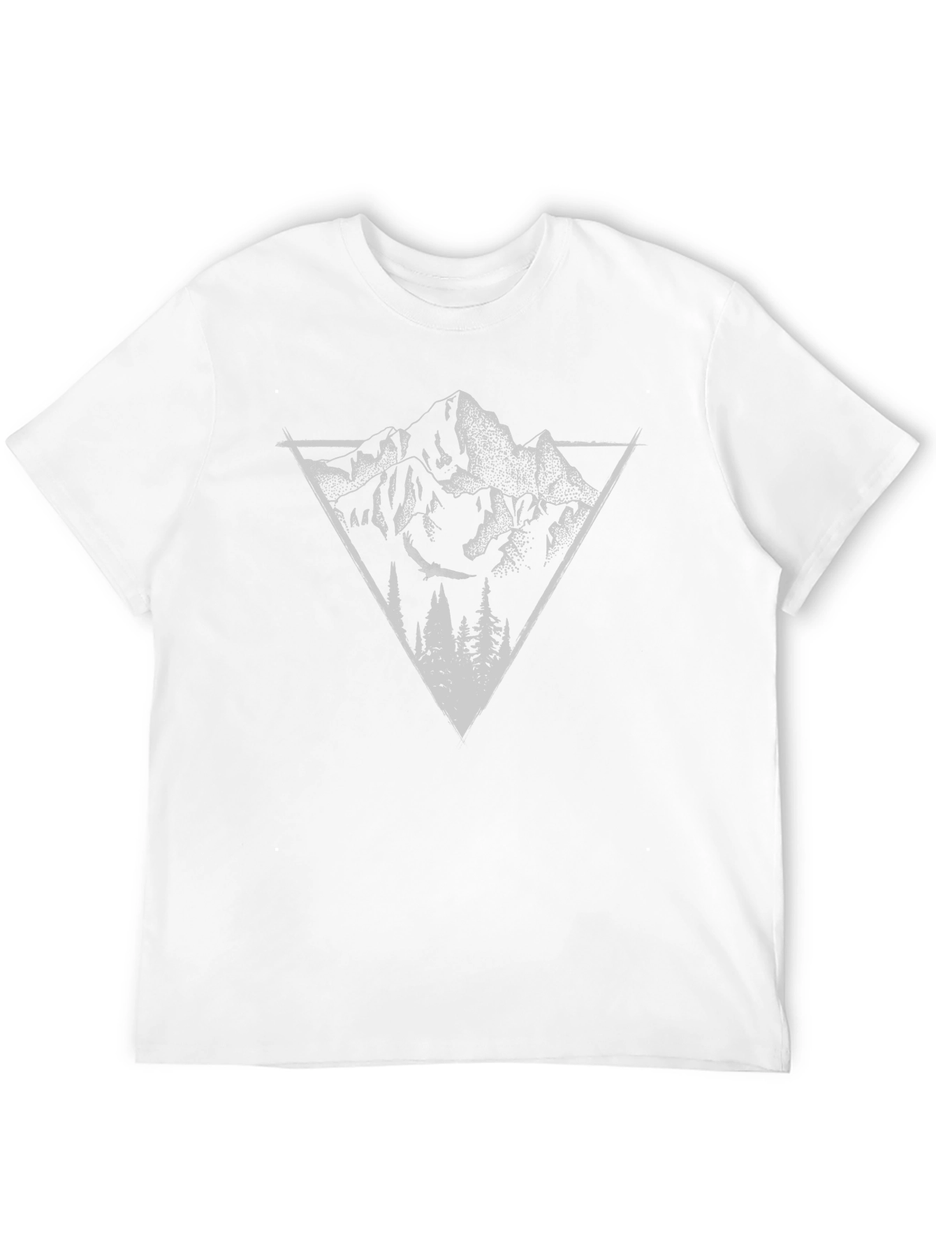 Mountain Triangle Black Graphic Tee