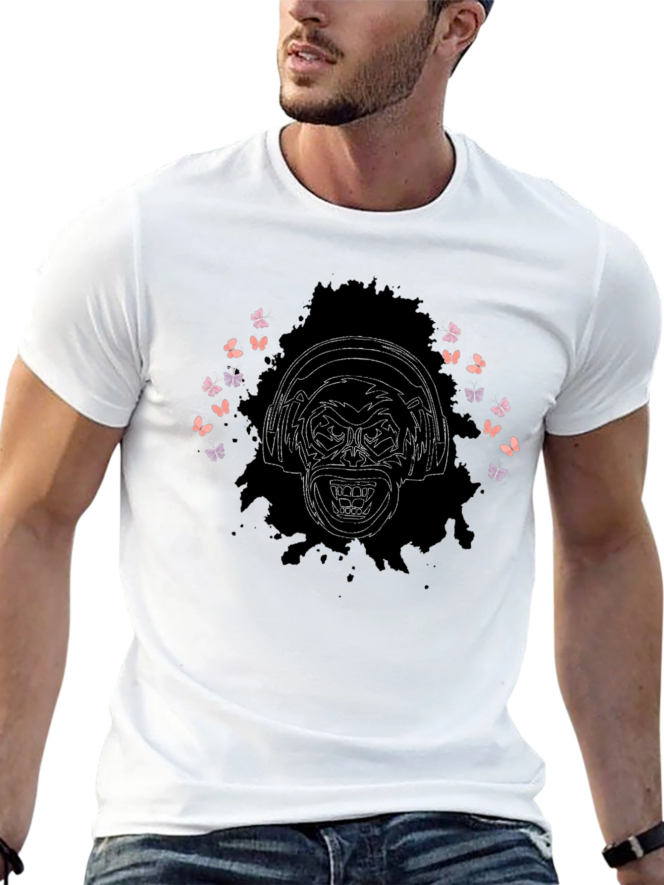 Monkey DJ Graphic T-Shirt - Cool & Edgy