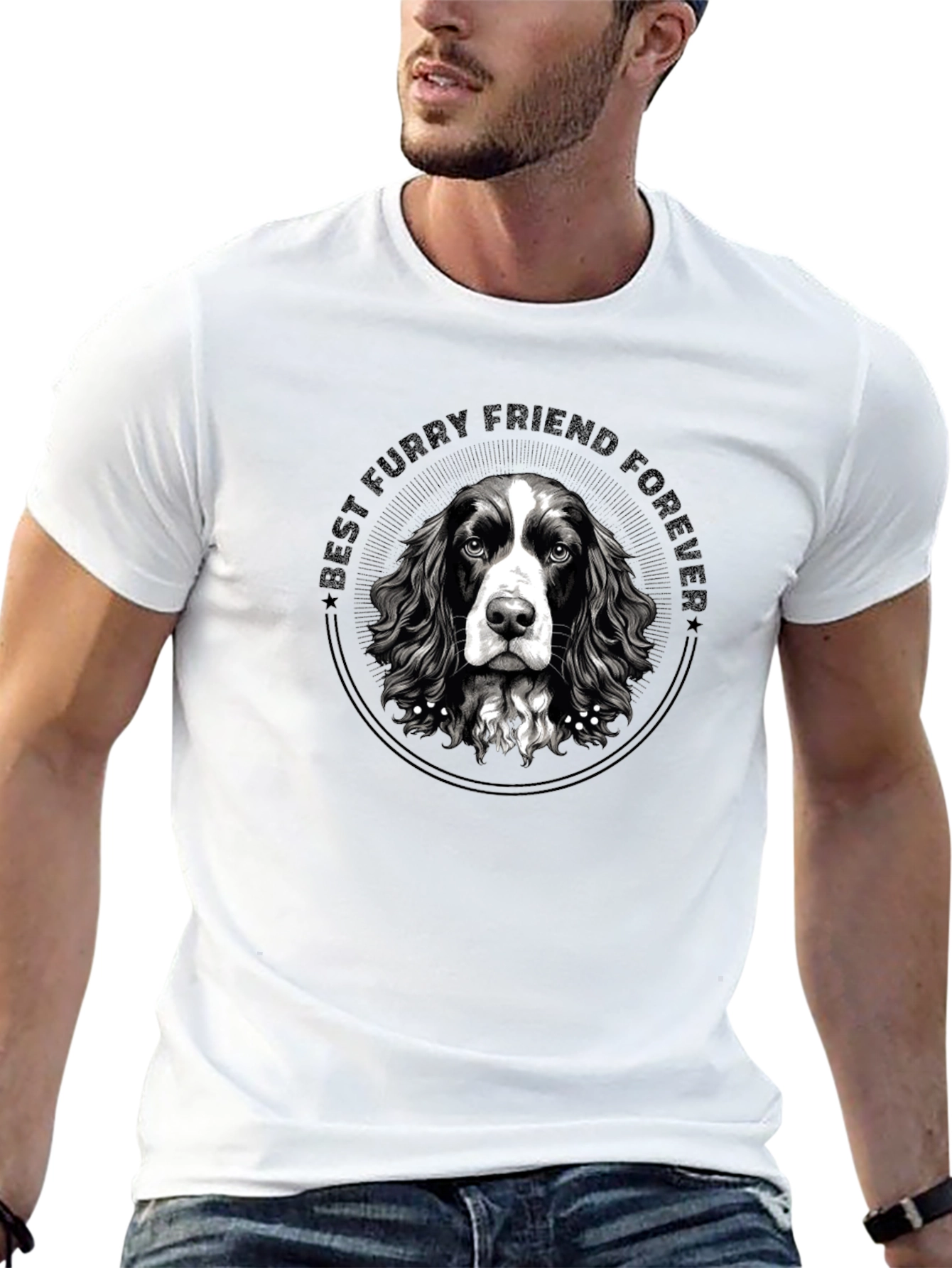 Best Furry Friend Forever Dog Graphic Tee