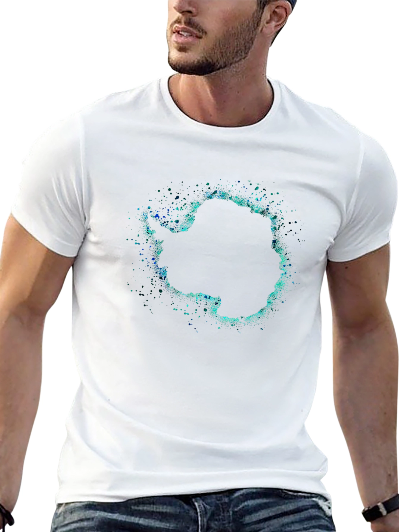 Antarctica Splash Graphic Tee