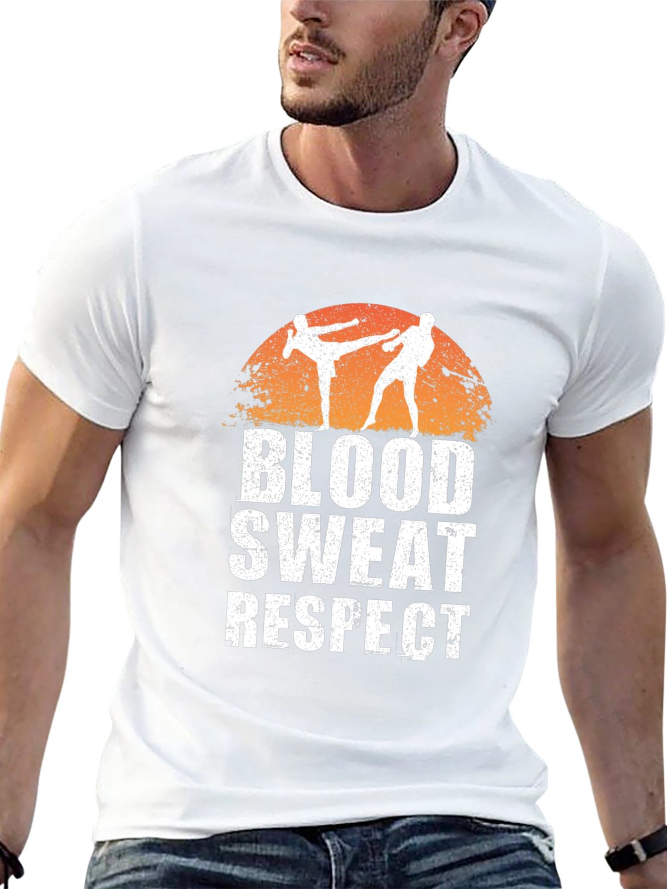 Blood Sweat Respect Martial Arts Graphic T-Shirt