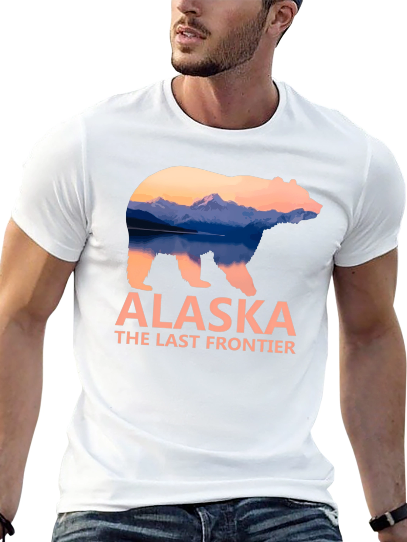 Alaska Bear Graphic T-Shirt - The Last Frontier