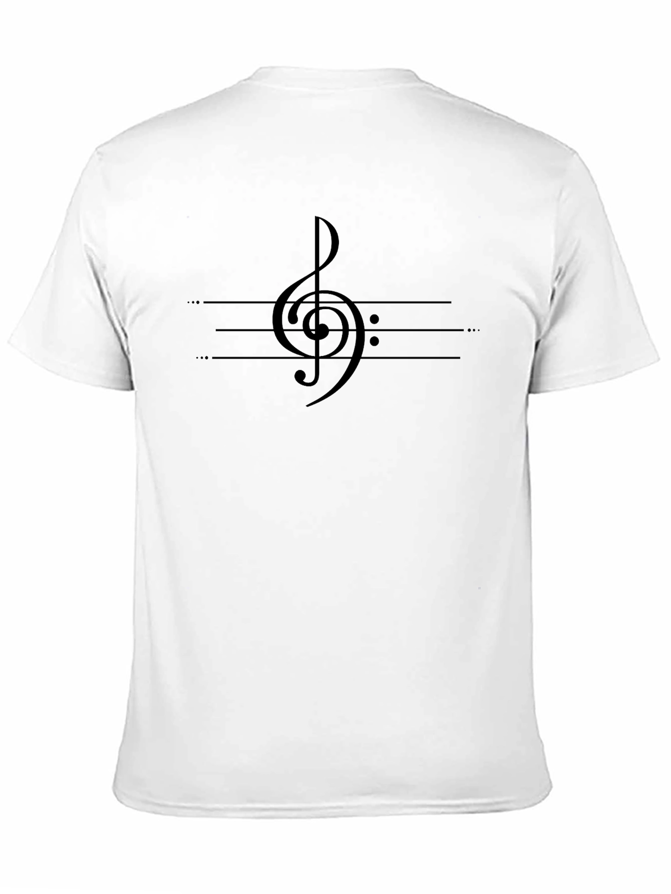 Musical Note Clef Graphic Print T-Shirt