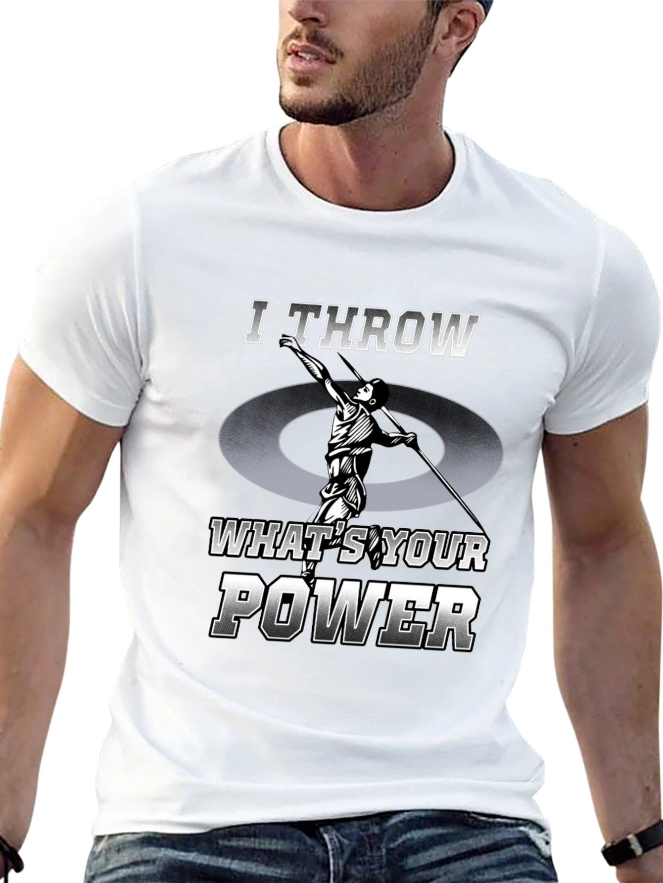 I Throw Whats Your Power T-Shirt - Athletic Tee