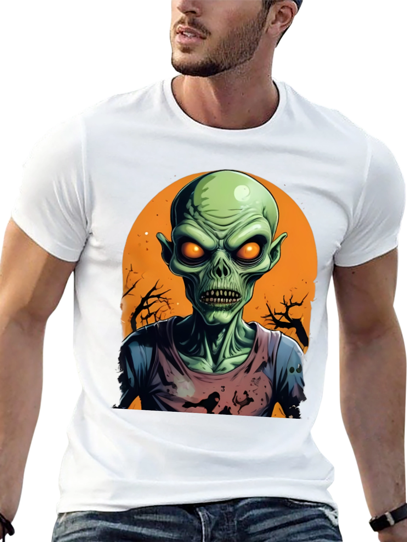 Zombie Halloween Graphic Tee