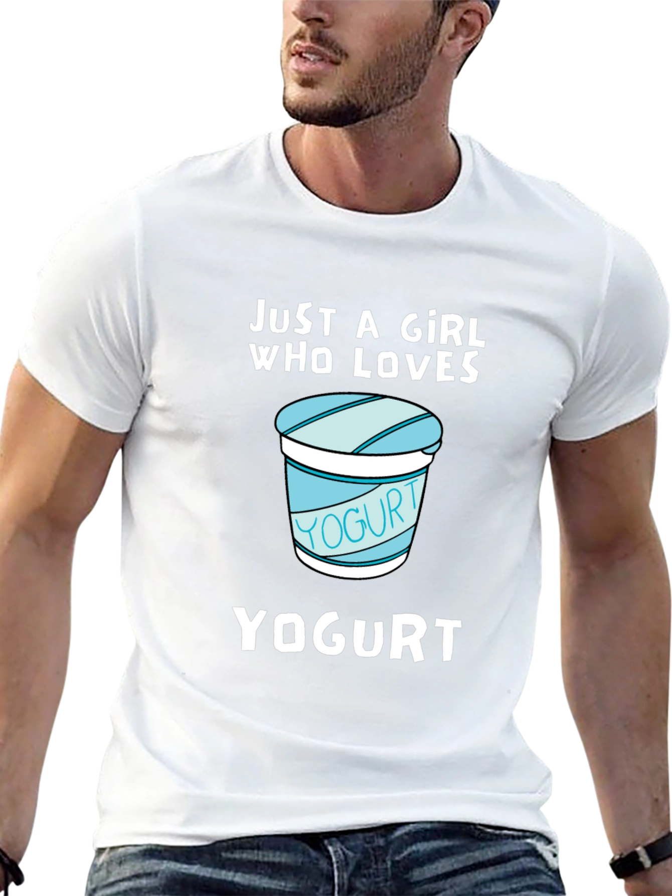 Just A Girl Who Loves Yogurt Graphic Tee