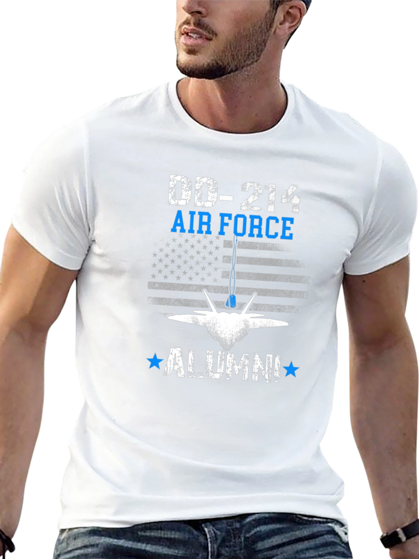 DD-214 Air Force Alumni Black T-Shirt