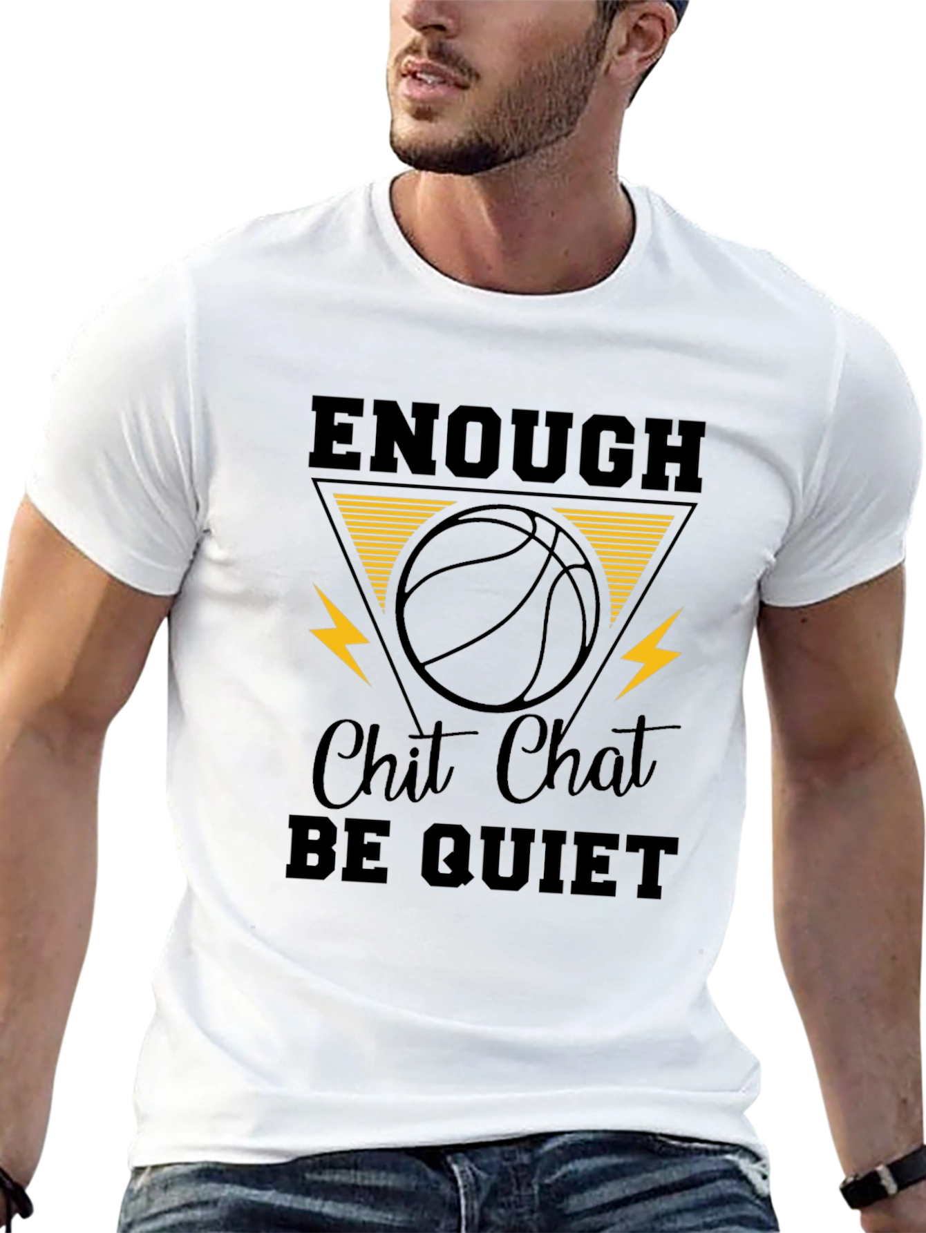 Enough Chit Chat Basketball Graphic Tee
