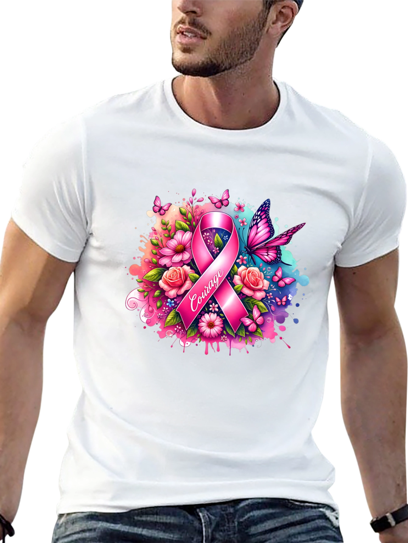 Courage Breast Cancer Awareness T-Shirt