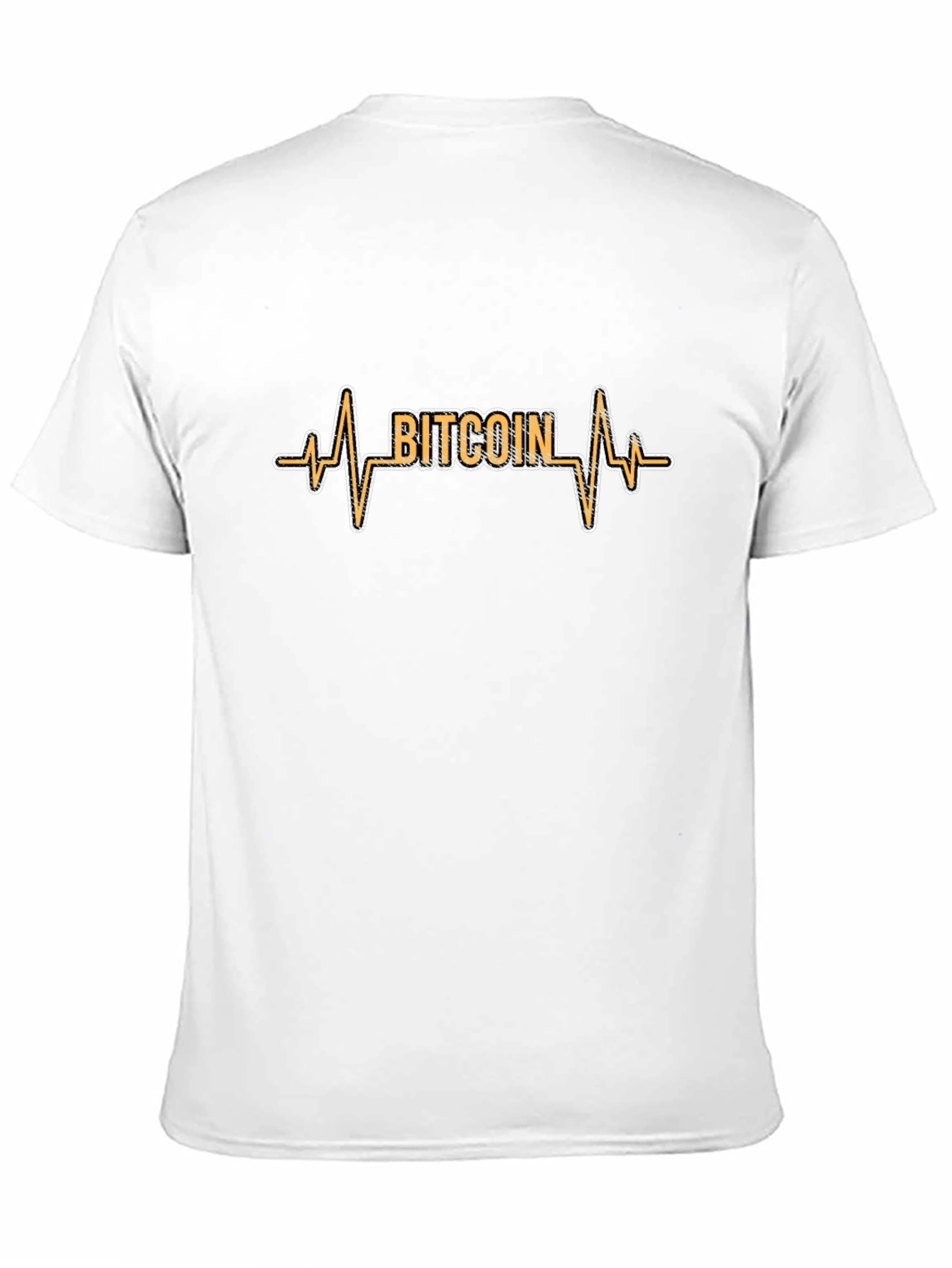 Bitcoin Heartbeat Black T-Shirt