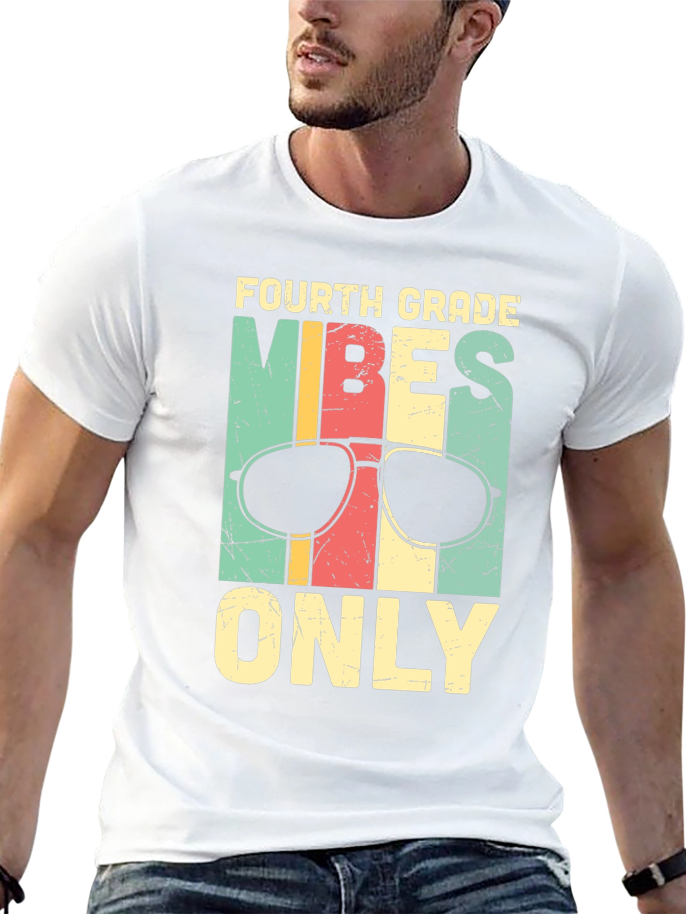 Fourth Grade Vibes Only Graphic Tee