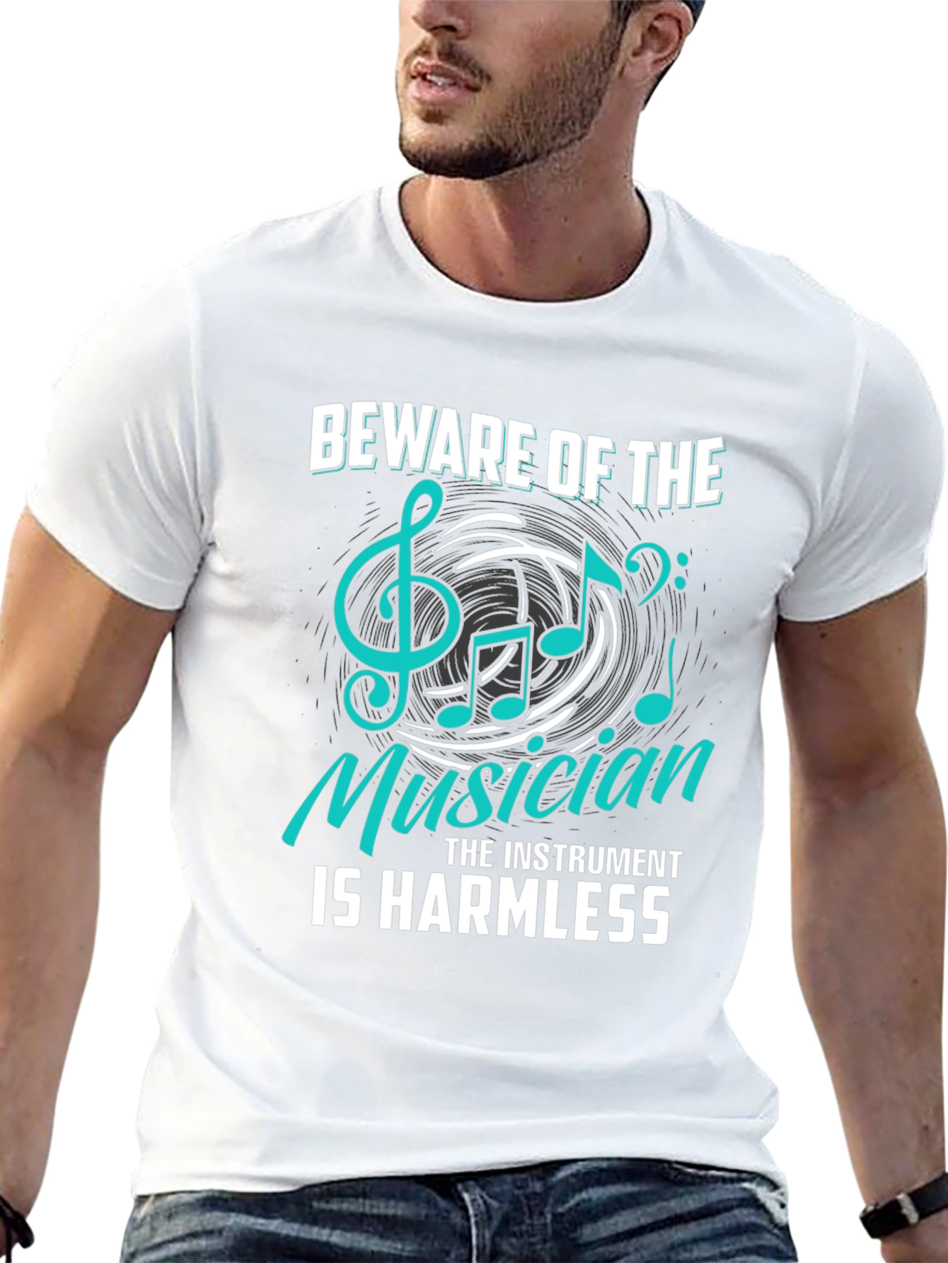 Beware of The Musician T-Shirt - Instrument Harmless Tee