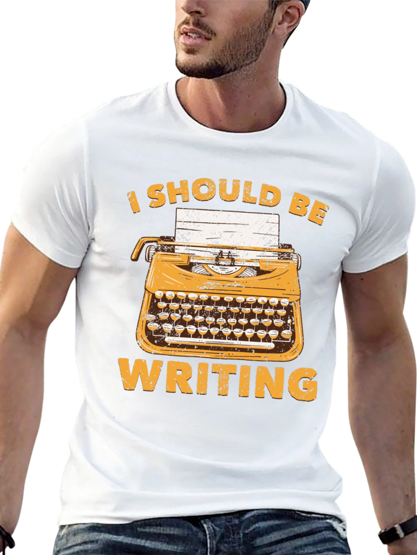 I Should Be Writing T-Shirt - Novelty Writer Tee