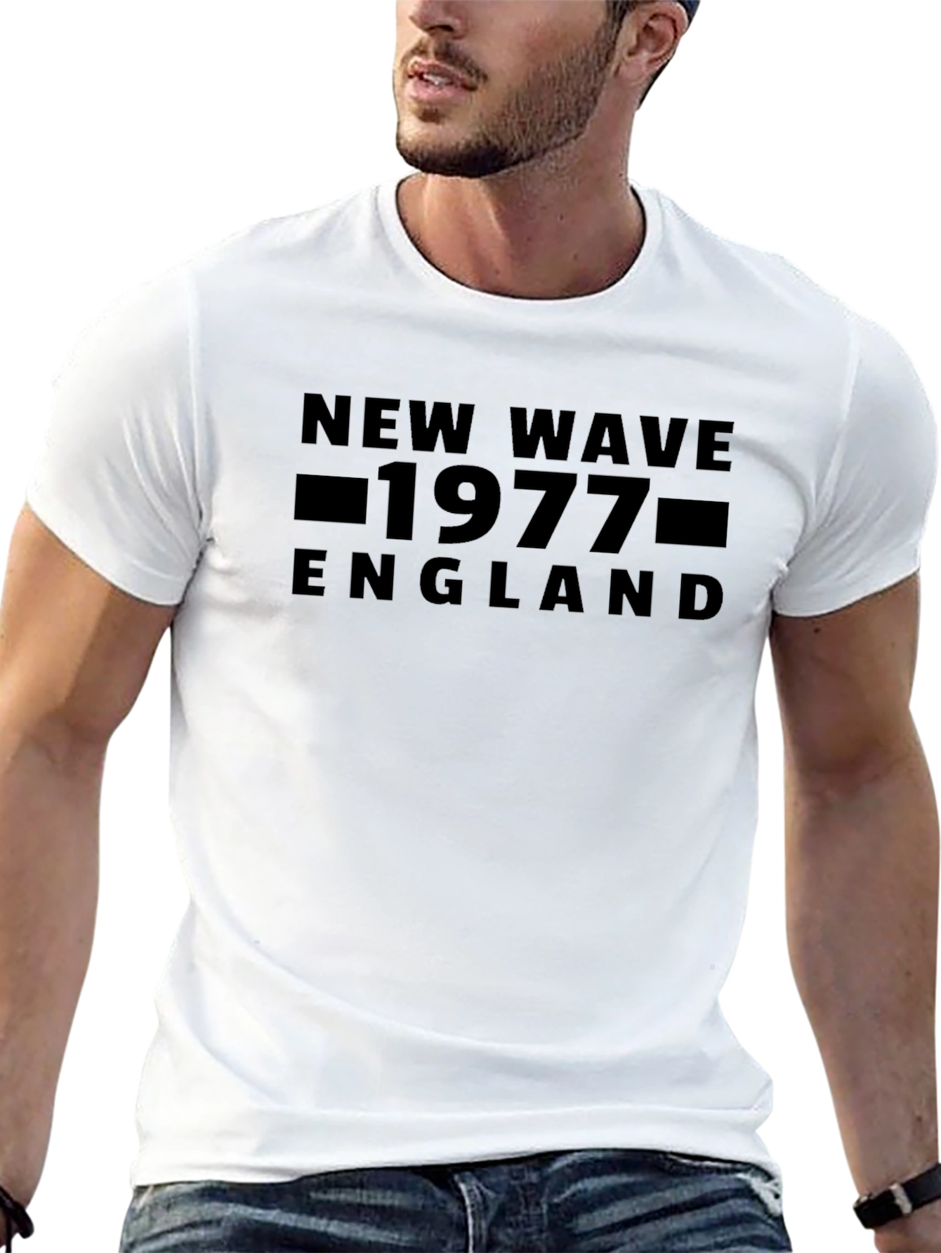New Wave 1977 England Tee - Classic Rock Style