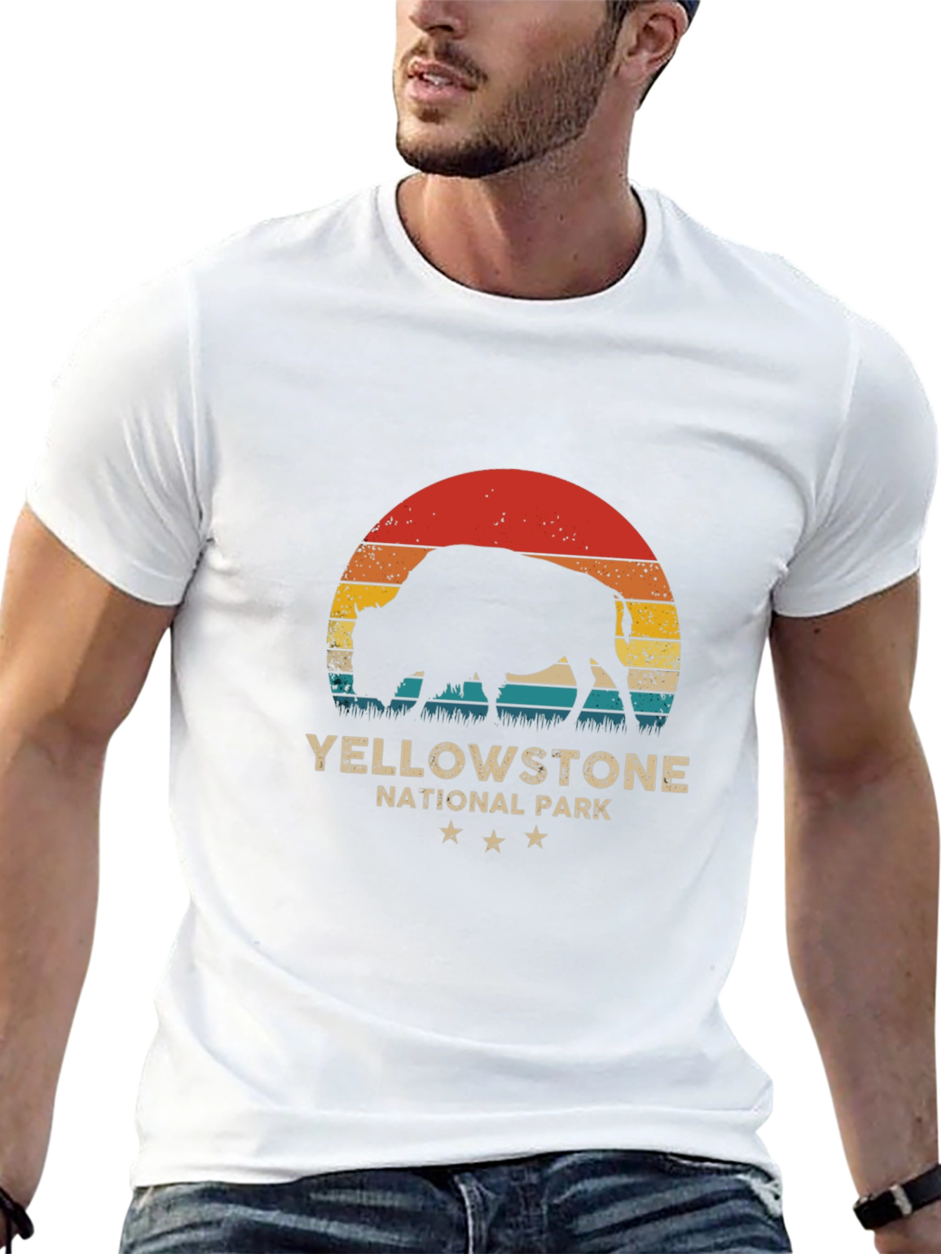 Yellowstone National Park Bison Graphic Tee