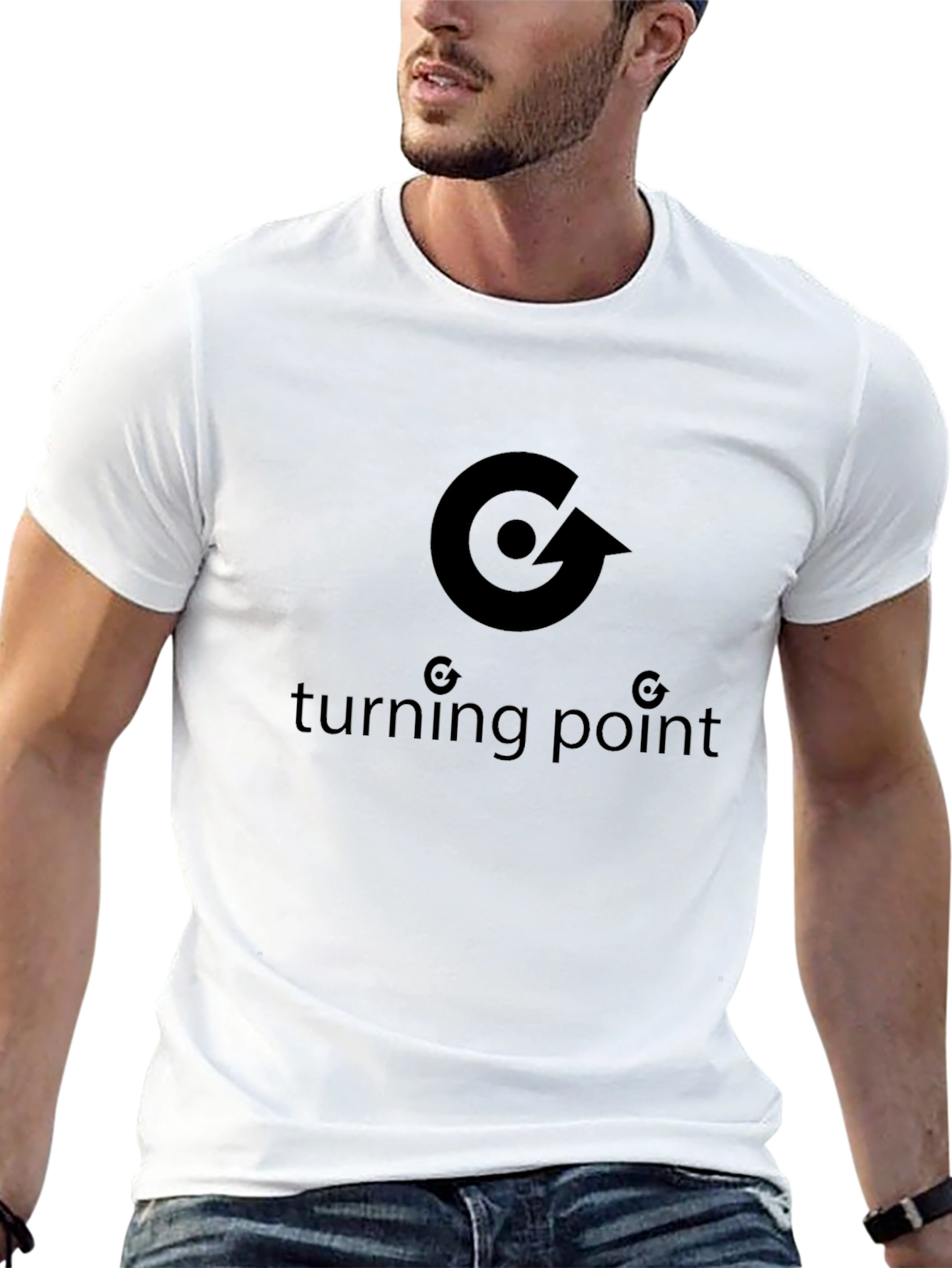 Turning Point Graphic Tee - Modern Black T-Shirt